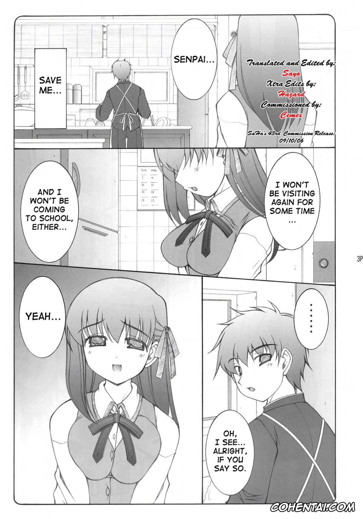 Fate/stay night porno, Sakura Matou porno, Kotori (Fate/stay night), pagina 2