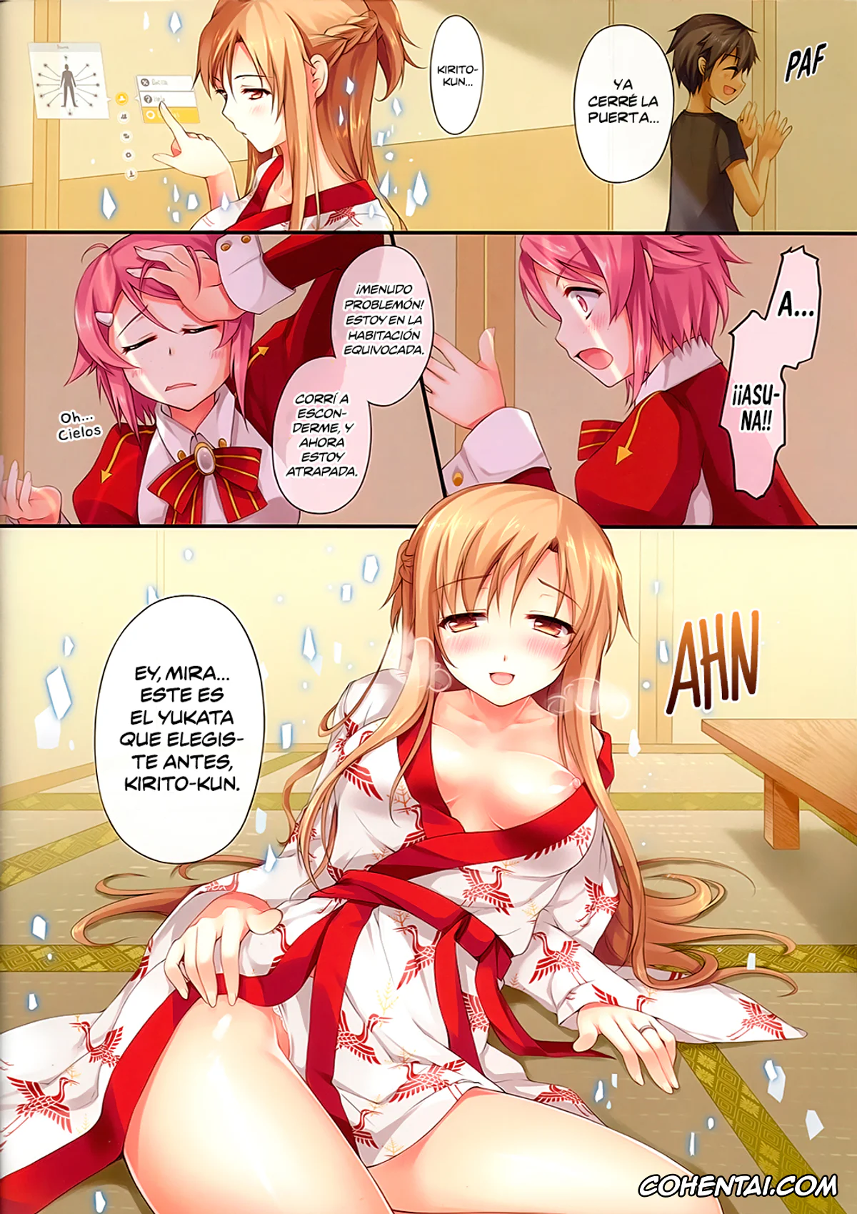 Sword Art Online porno, Asuna Yuuki porno, Kazuto Kirigaya | Kirito porno, Aisai to Onsen Ryokou (Sword Art Online), pagina 5