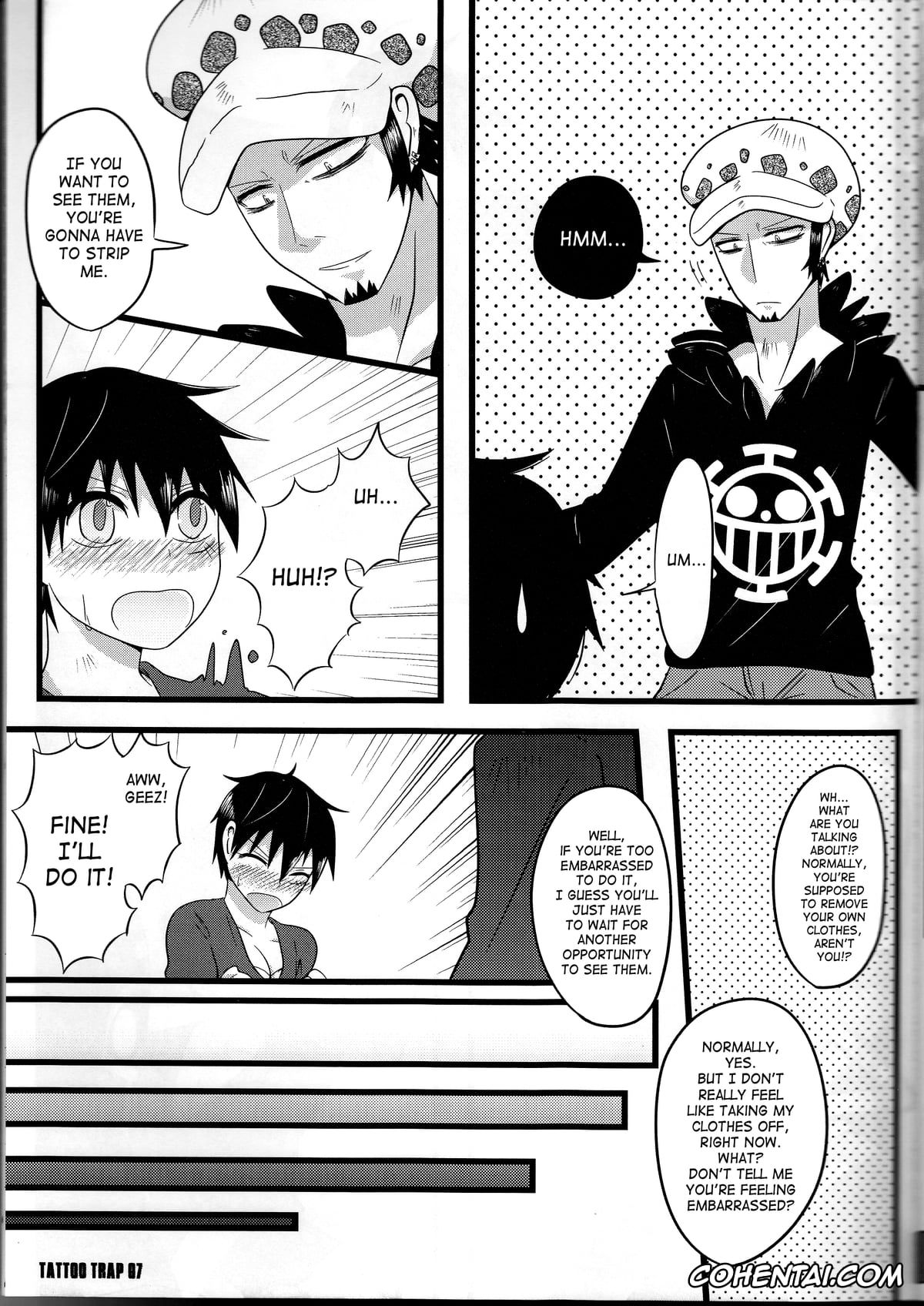 One Piece hentai, Monkey D. Luffy hentai, Trafalgar Law hentai, TATTOO TRAP (One Piece), pagina 6