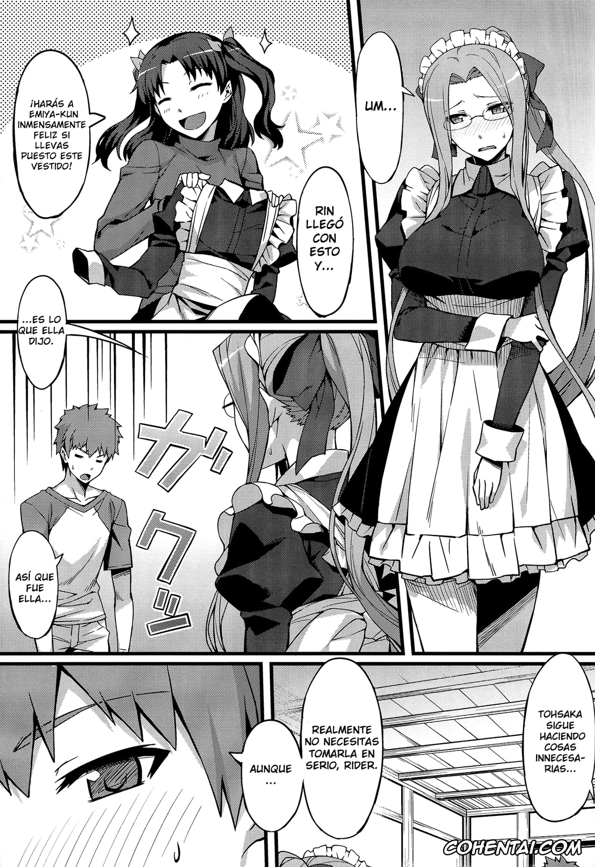 Fate/stay night xxx, Rider xxx, Shirou Emiya xxx, Rider-san to Maid Fuku. (Fate/stay night), pagina 7