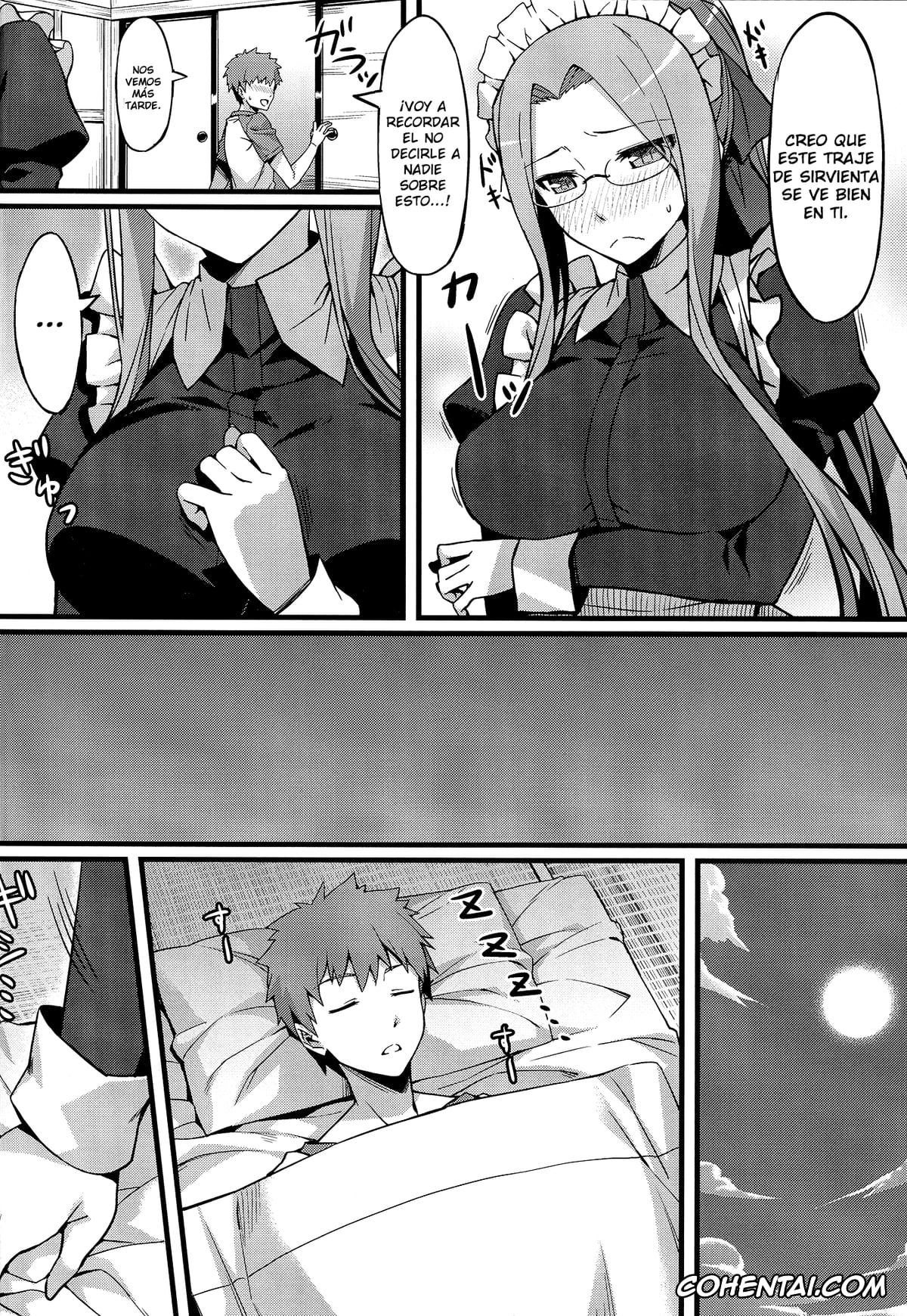 Fate/stay night porno, Rider porno, Shirou Emiya porno, Rider-san to Maid Fuku. (Fate/stay night), pagina 8