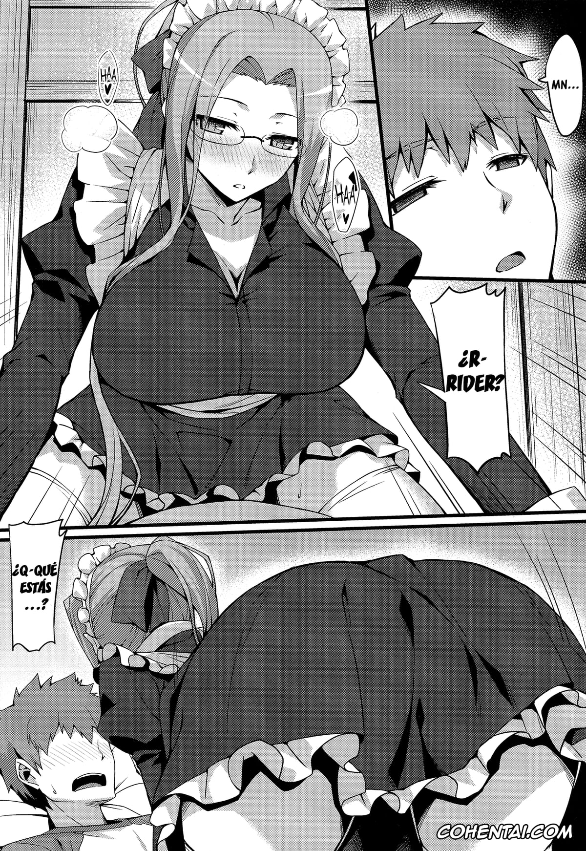 Fate/stay night hentai, Rider hentai, Shirou Emiya hentai, Rider-san to Maid Fuku. (Fate/stay night), pagina 9