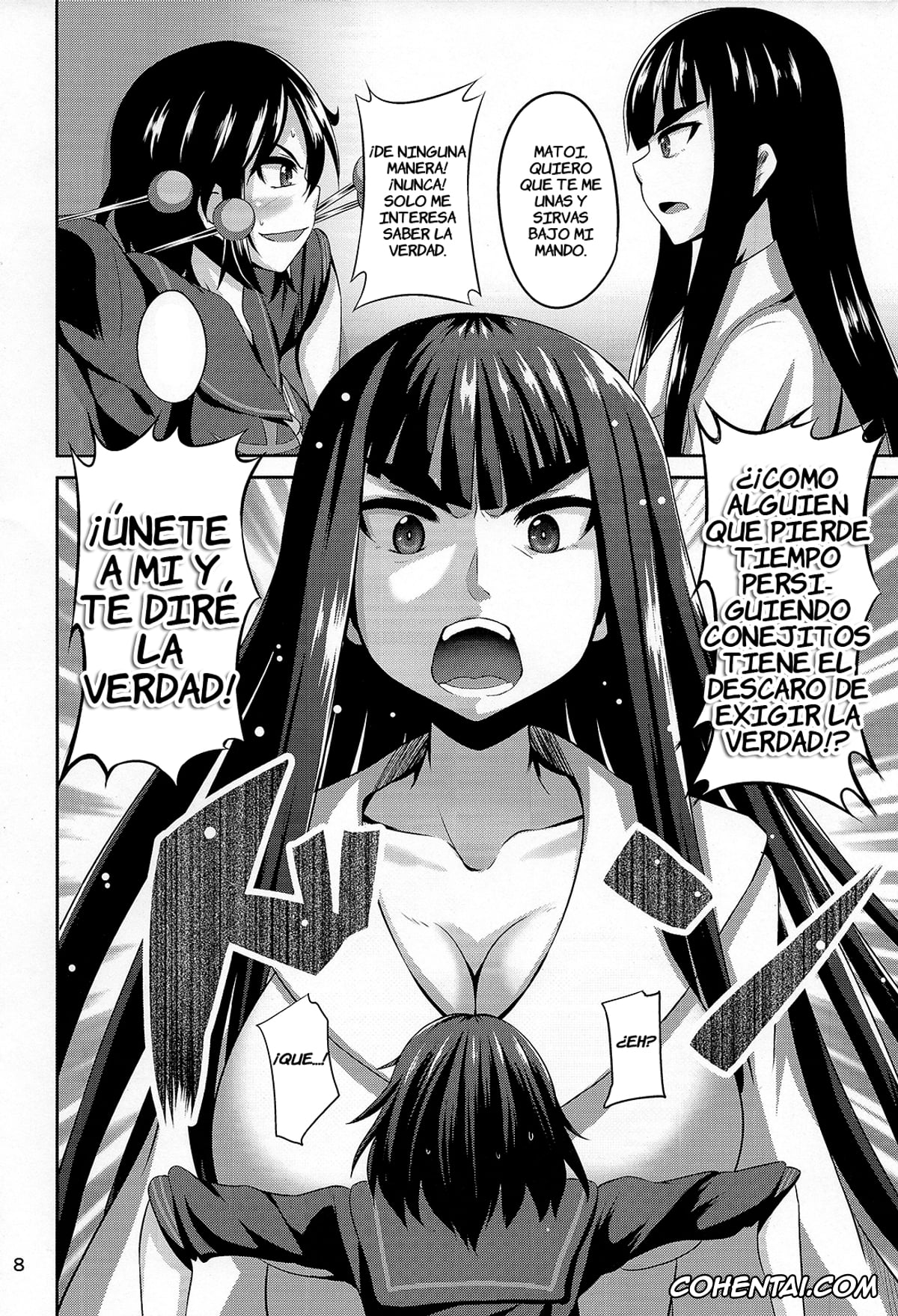 Kill la Kill porno, Ryuuko Matoi porno, Satsuki Kiryuuin porno, Satsuki-Ryu (Kill la Kill), pagina 8