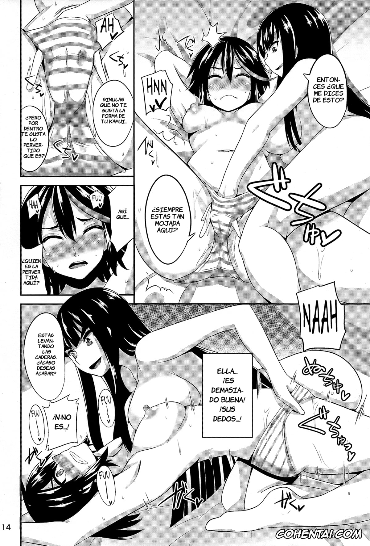 Kill la Kill porno, Ryuuko Matoi porno, Satsuki Kiryuuin porno, Satsuki-Ryu (Kill la Kill), pagina 14