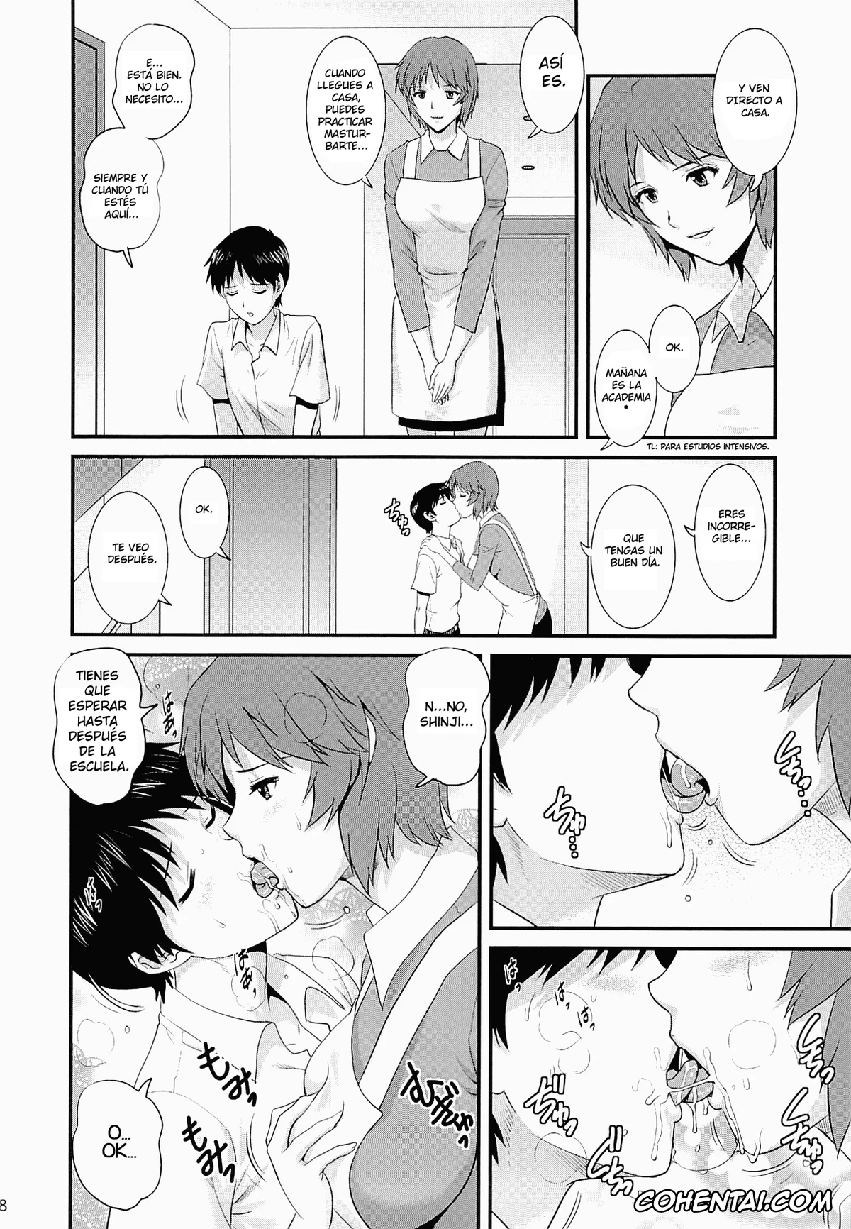 Neon Genesis Evangelion xxx, Shinji Ikari xxx, Yui Ikari xxx, M-bationFD – Home traning on night time. Mother and son. (Neon Genesis Evangelion), pagina 7