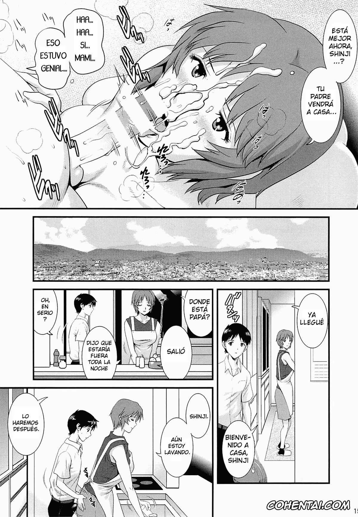 Neon Genesis Evangelion porno, Shinji Ikari porno, Yui Ikari porno, M-bationFD – Home traning on night time. Mother and son. (Neon Genesis Evangelion), pagina 14