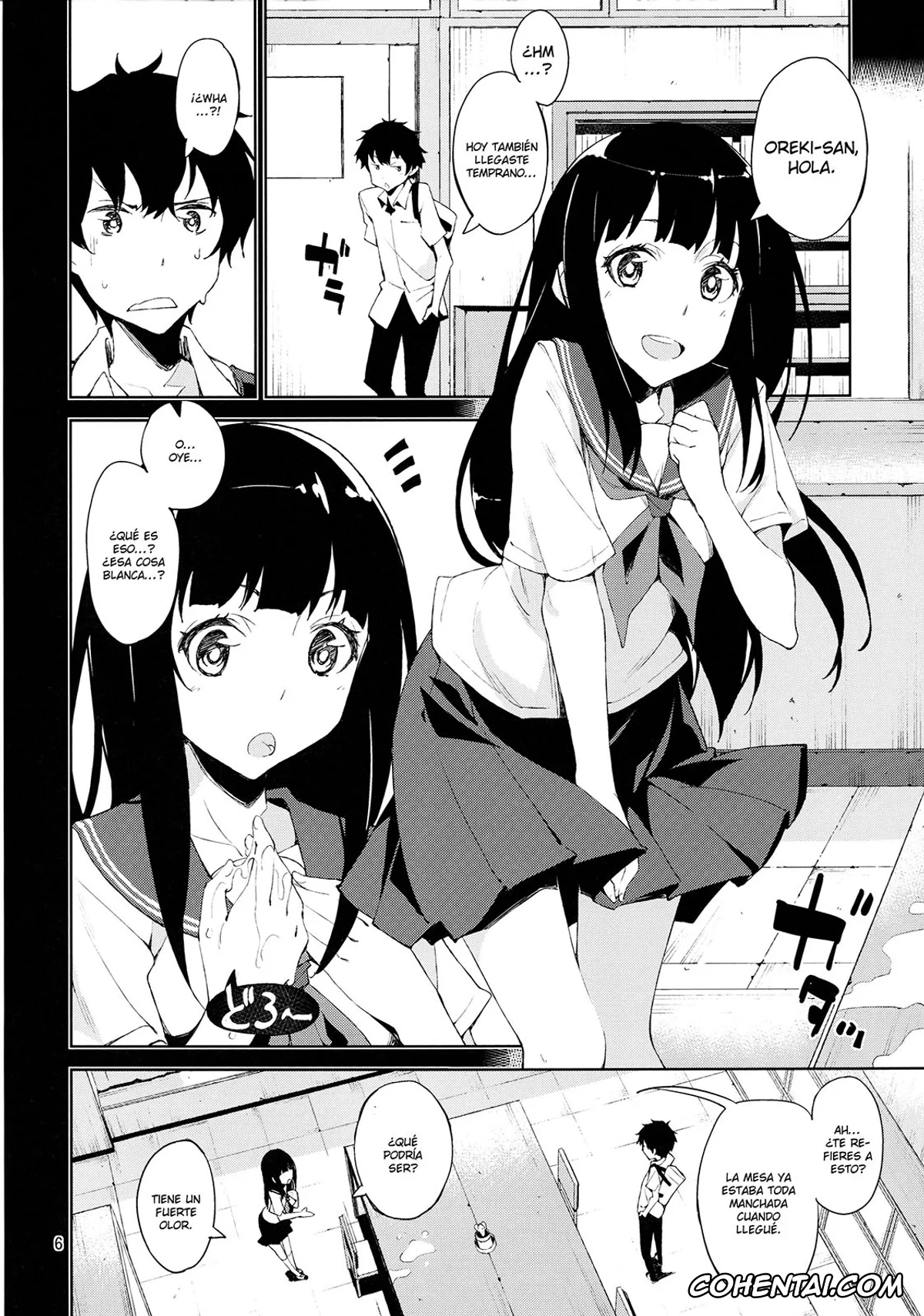 Hyouka porno, Eru Chitanda porno, Houtarou Oreki porno, Oishii Amazake Recipe!! (Hyouka), pagina 5