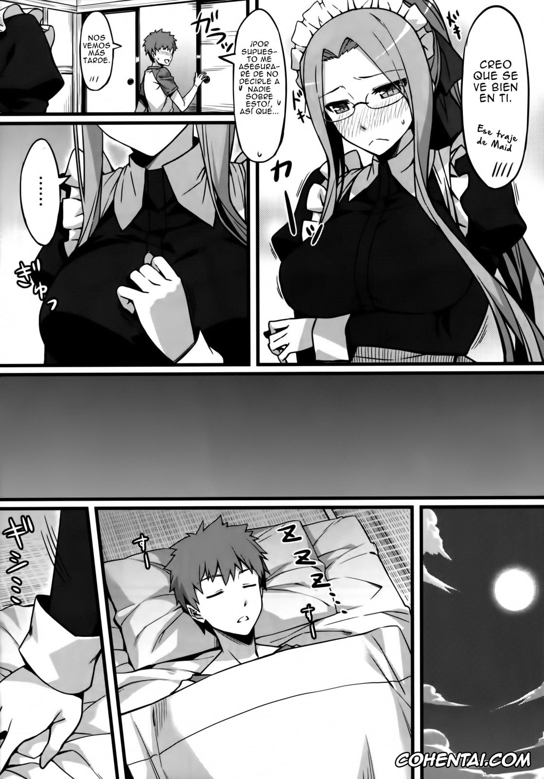 Fate/stay night xxx, Rider xxx, Shirou Emiya xxx, Rider-san to Maid Fuku. (Fate/stay night), pagina 7
