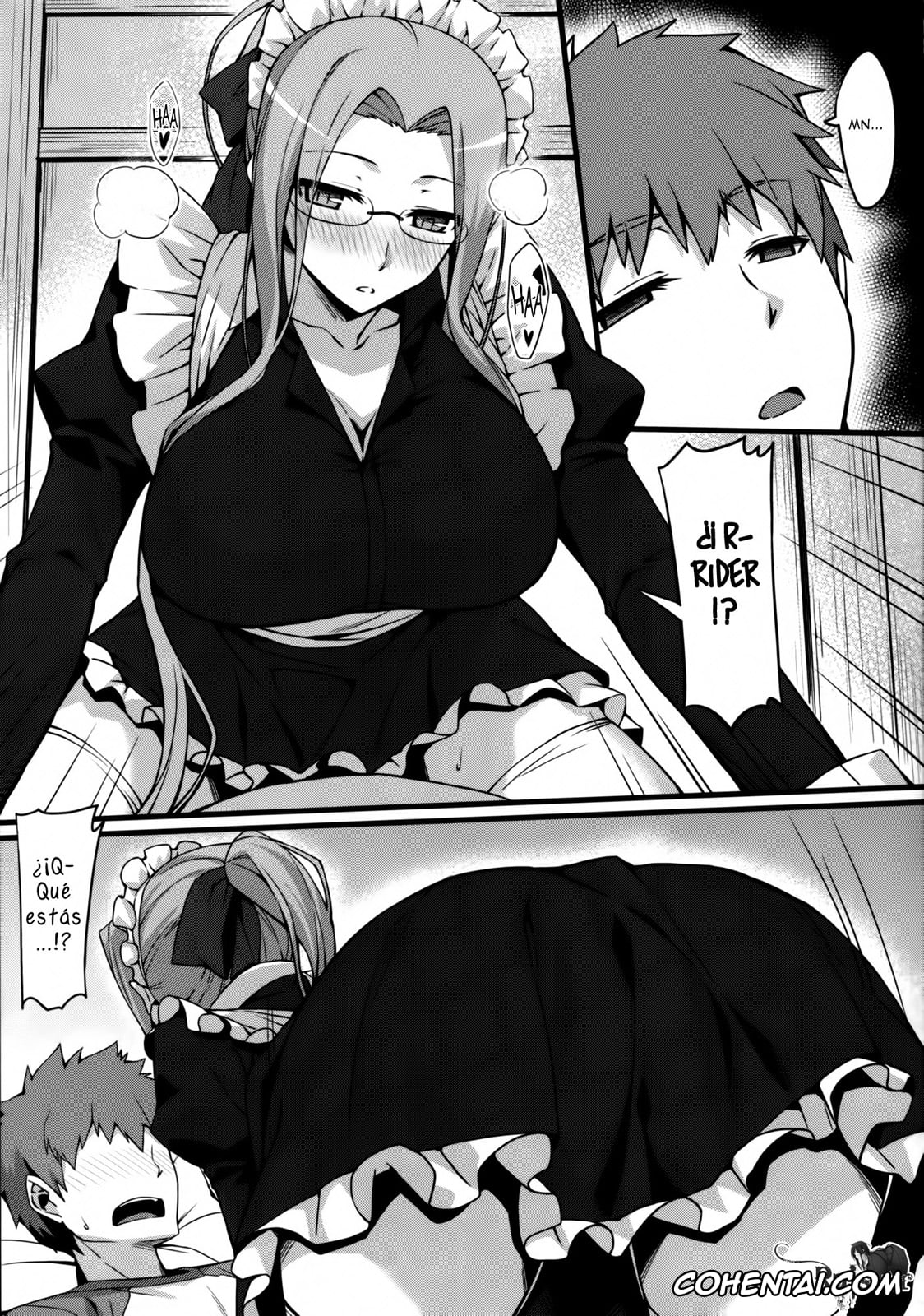 Fate/stay night porno, Rider porno, Shirou Emiya porno, Rider-san to Maid Fuku. (Fate/stay night), pagina 8