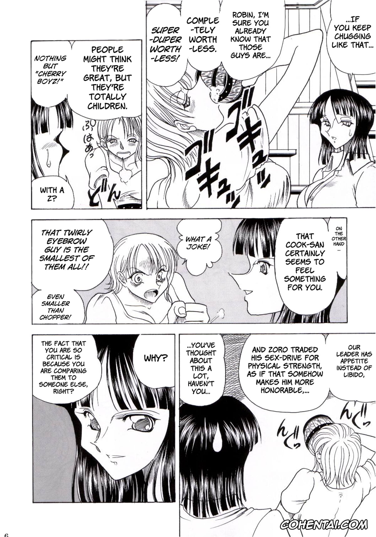 One Piece hentai, Nami hentai, Nico Robin hentai, Usopp hentai, ZONE 25 Futari Saki (One Piece), pagina 3