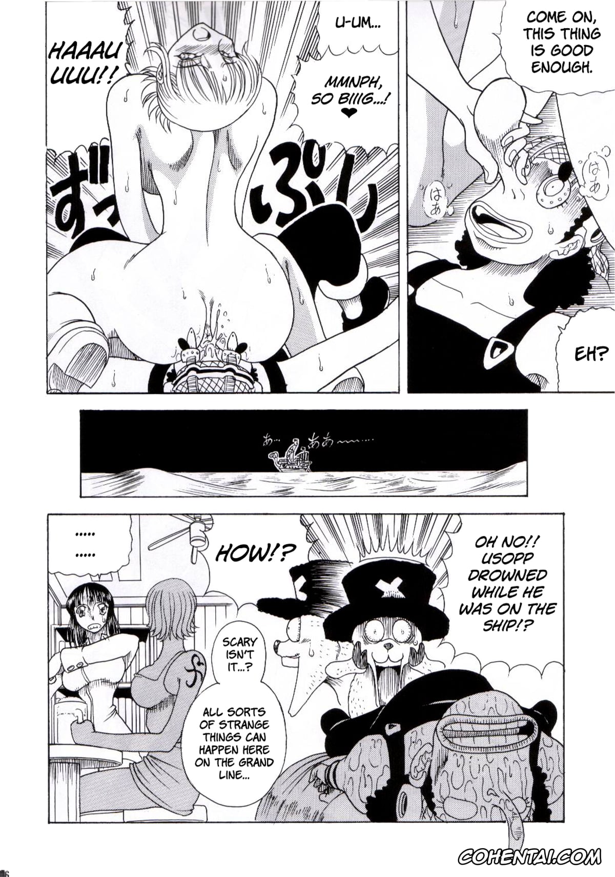 One Piece hentai, Nami hentai, Nico Robin hentai, Usopp hentai, ZONE 25 Futari Saki (One Piece), pagina 33