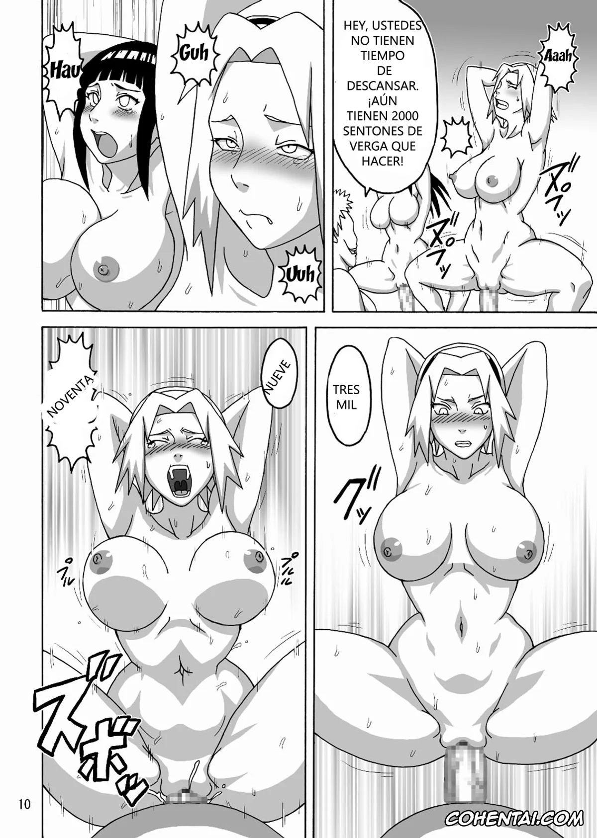 NARUTO porno, Anko Mitarashi porno, Hinata Hyuga porno, Sakura Haruno porno, Samui porno, Tsunade porno, Tsunade no In Kangoku 2 (Naruto), pagina 11