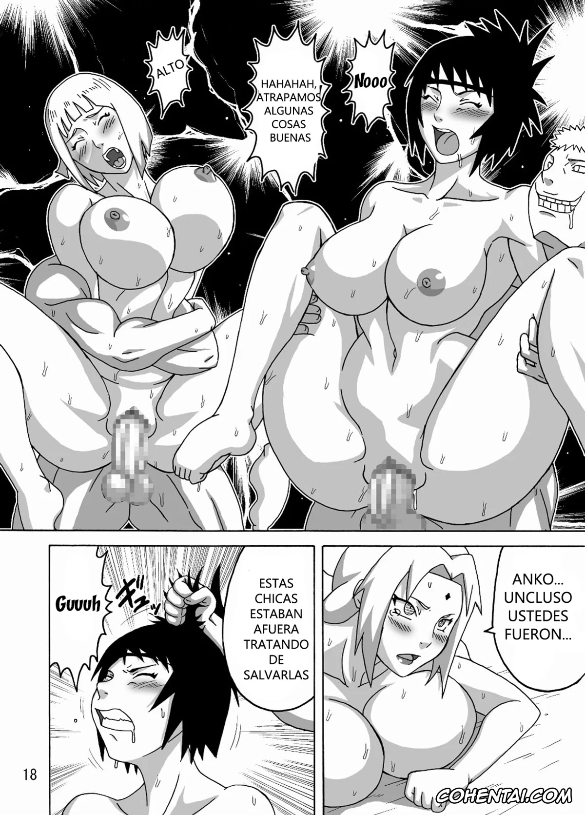 NARUTO xxx, Anko Mitarashi xxx, Hinata Hyuga xxx, Sakura Haruno xxx, Samui xxx, Tsunade xxx, Tsunade no In Kangoku 2 (Naruto), pagina 19