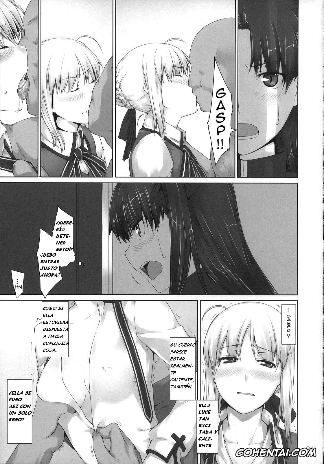 Fate/stay night porno, Rin Tosaka porno, Saber | Arturia Pendragon porno, Tohsaka-ke no Kakei Jijou 4 (Fatestay night), pagina 20