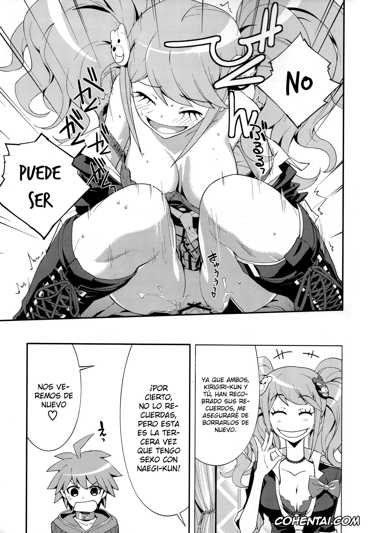 Danganronpa xxx, Aoi Asahina xxx, Celestia Ludenberg xxx, Junko Enoshima xxx, Kyouko Kirigiri xxx, Makoto Naegi xxx, accident (Danganronpa), pagina 22