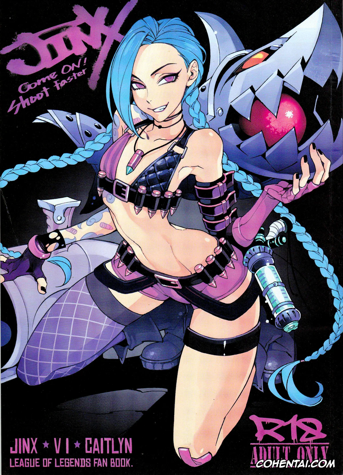 League of Legends xxx, Caitlyn xxx, Jinx xxx, Vi xxx, JINX Come On! Shoot Faster (League of Legends), pagina 1