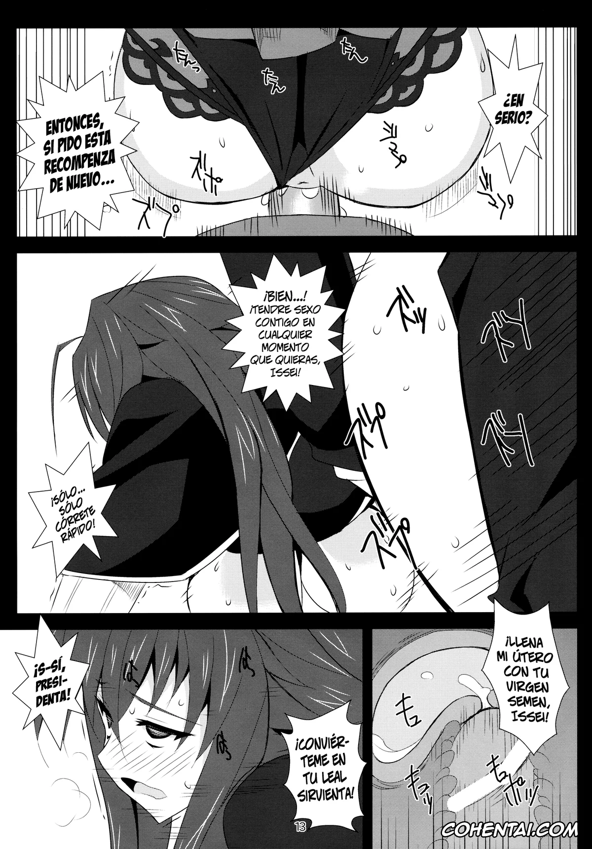 Highschool DxD hentai, Issei Hyoudou hentai, Rias Gremory hentai, Benigami Oppai Princess (Highschool DxD), pagina 12