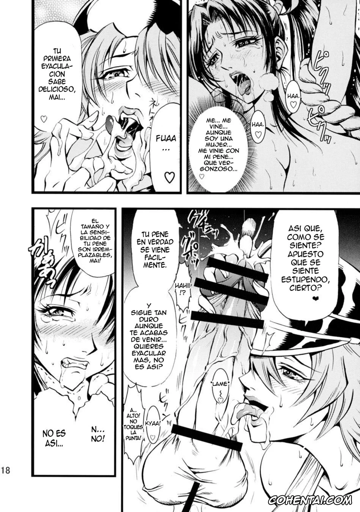 Final Fight xxx, King of Fighters xxx, Mai Shiranui xxx, Poison xxx, Futa-Mai Seisakujou (Final Fight, King of Fighters), pagina 19
