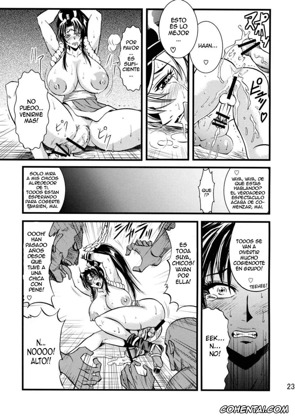 Final Fight hentai, King of Fighters hentai, Mai Shiranui hentai, Poison hentai, Futa-Mai Seisakujou (Final Fight, King of Fighters), pagina 24