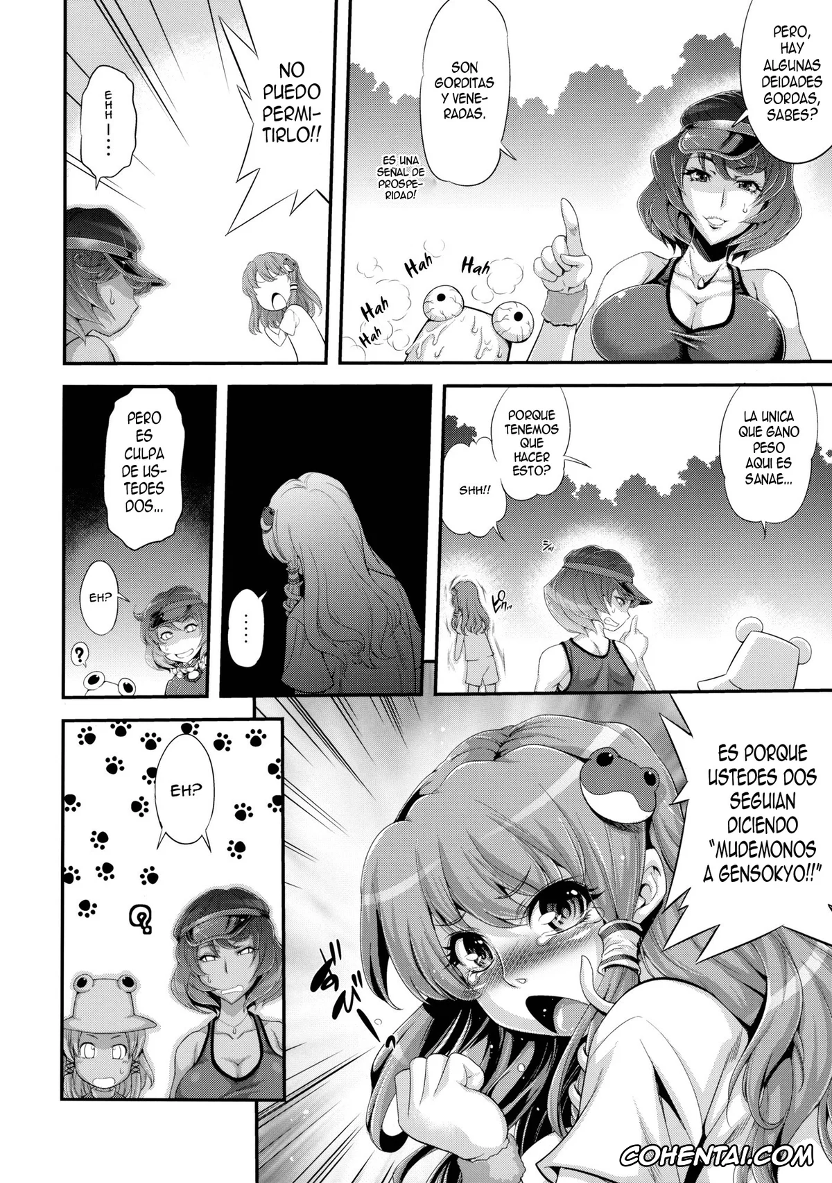 Touhou Project porno, Kanako Yasaka porno, Sanae Kochiya porno, Sanae Chichi Inroku (Touhou Project), pagina 8