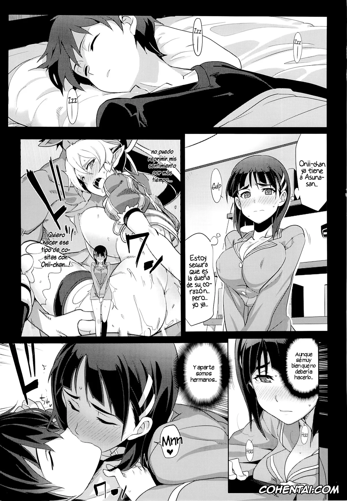 Sword Art Online hentai, Kazuto Kirigaya | Kirito hentai, Lyfa | Leafa hentai, Suguha Kirigaya hentai, Slave To Your Love (Sword Art Online), pagina 9
