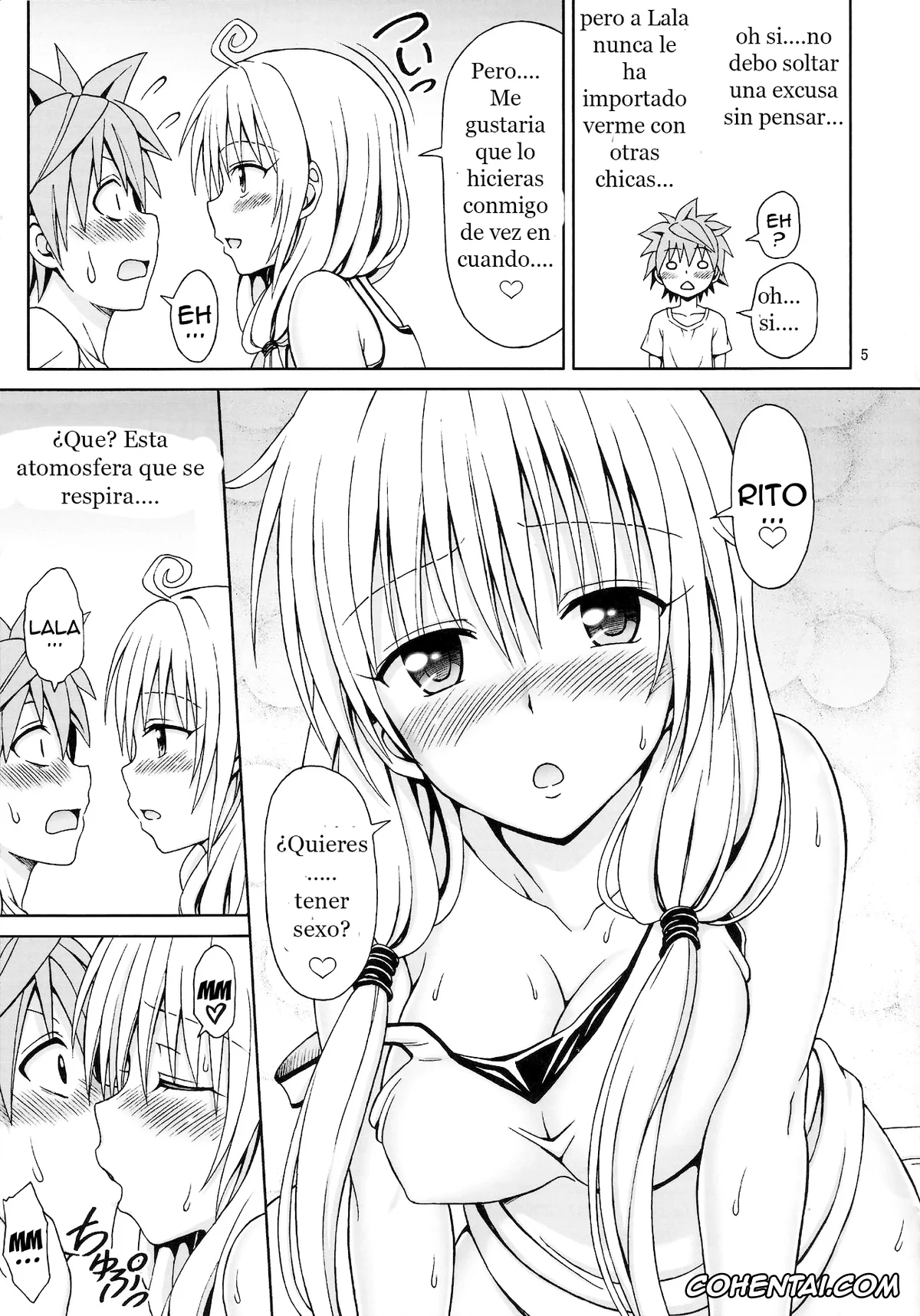 To Love-Ru xxx, Lala Satalin Deviluke xxx, Rito Yuuki xxx, Yappari Lala ga Suki! (To Love-Ru Darkness), pagina 4