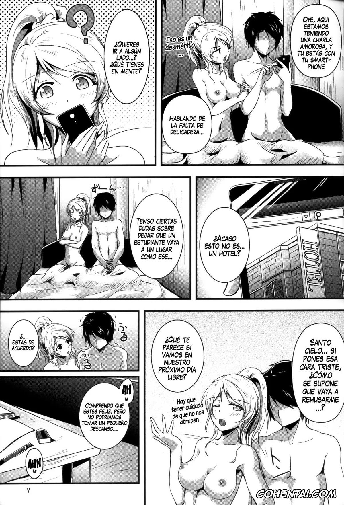 Love Live! hentai, Eli Ayase hentai, Let’s Study ×××2 (Love Live!), pagina 6