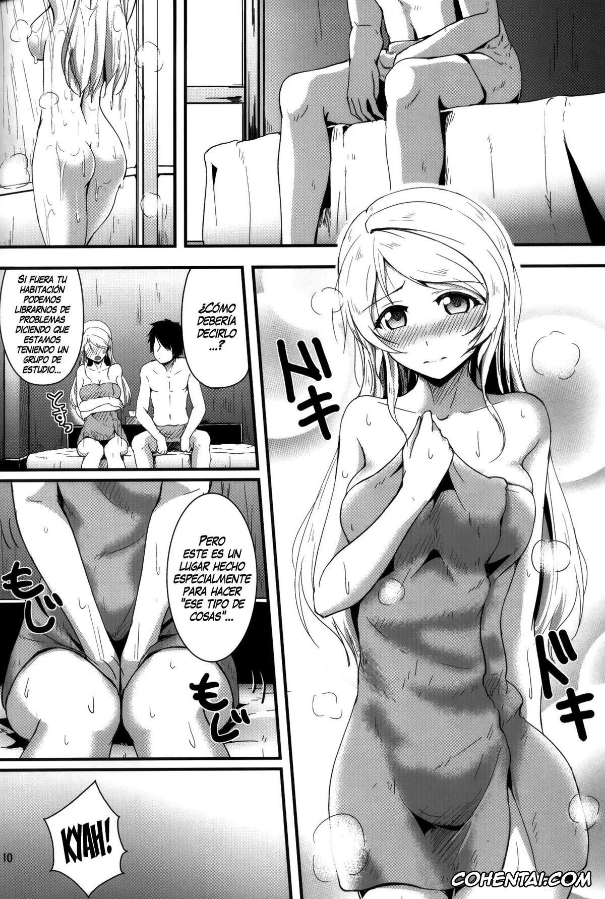 Love Live! hentai, Eli Ayase hentai, Let’s Study ×××2 (Love Live!), pagina 9