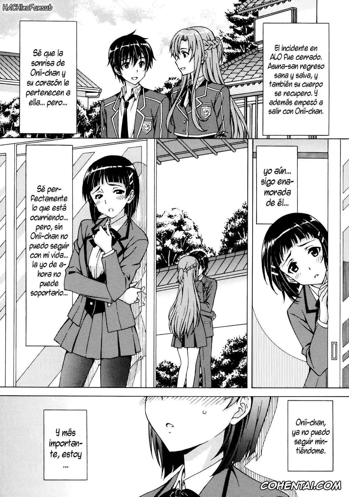 Sword Art Online xxx, Kazuto Kirigaya | Kirito xxx, Suguha Kirigaya xxx, Kinshinsoukan Nakadashi Suguha (Sword Art Online), pagina 4