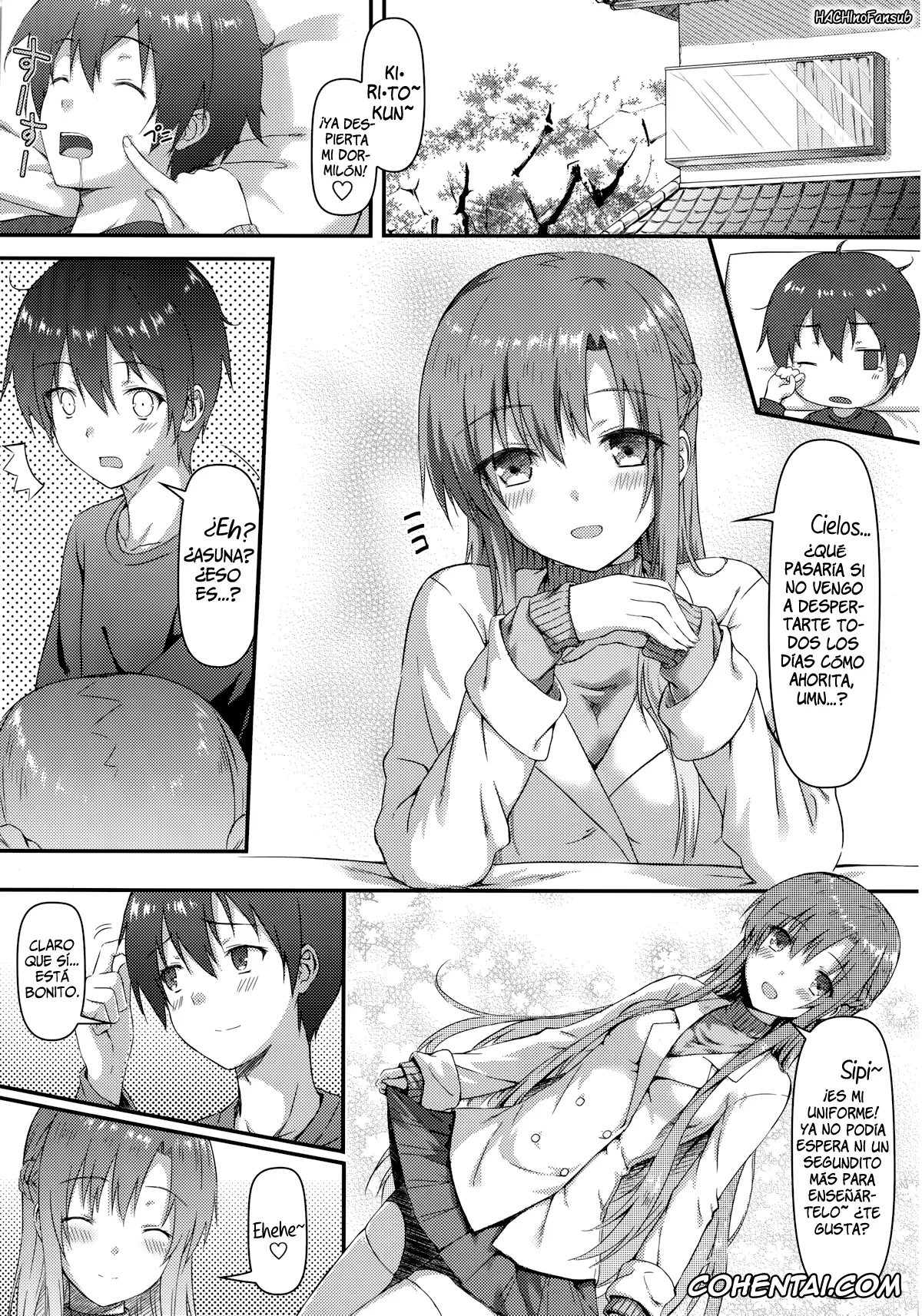 Sword Art Online hentai, Asuna Yuuki hentai, Kazuto Kirigaya | Kirito hentai, Motto Sugoku Amai Onegai (Sword Art Online), pagina 3