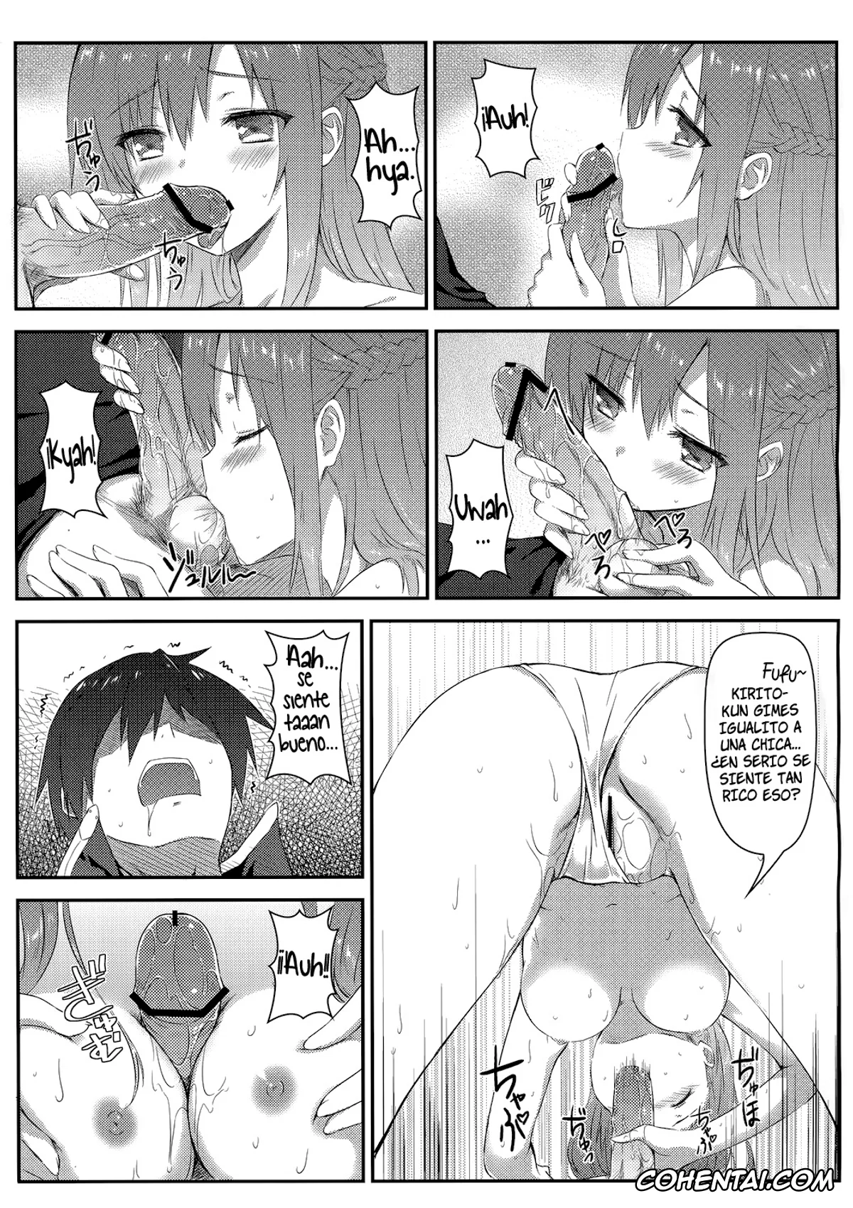 Sword Art Online hentai, Asuna Yuuki hentai, Kazuto Kirigaya | Kirito hentai, Sugoku Amai Onegai (Sword Art Online), pagina 9