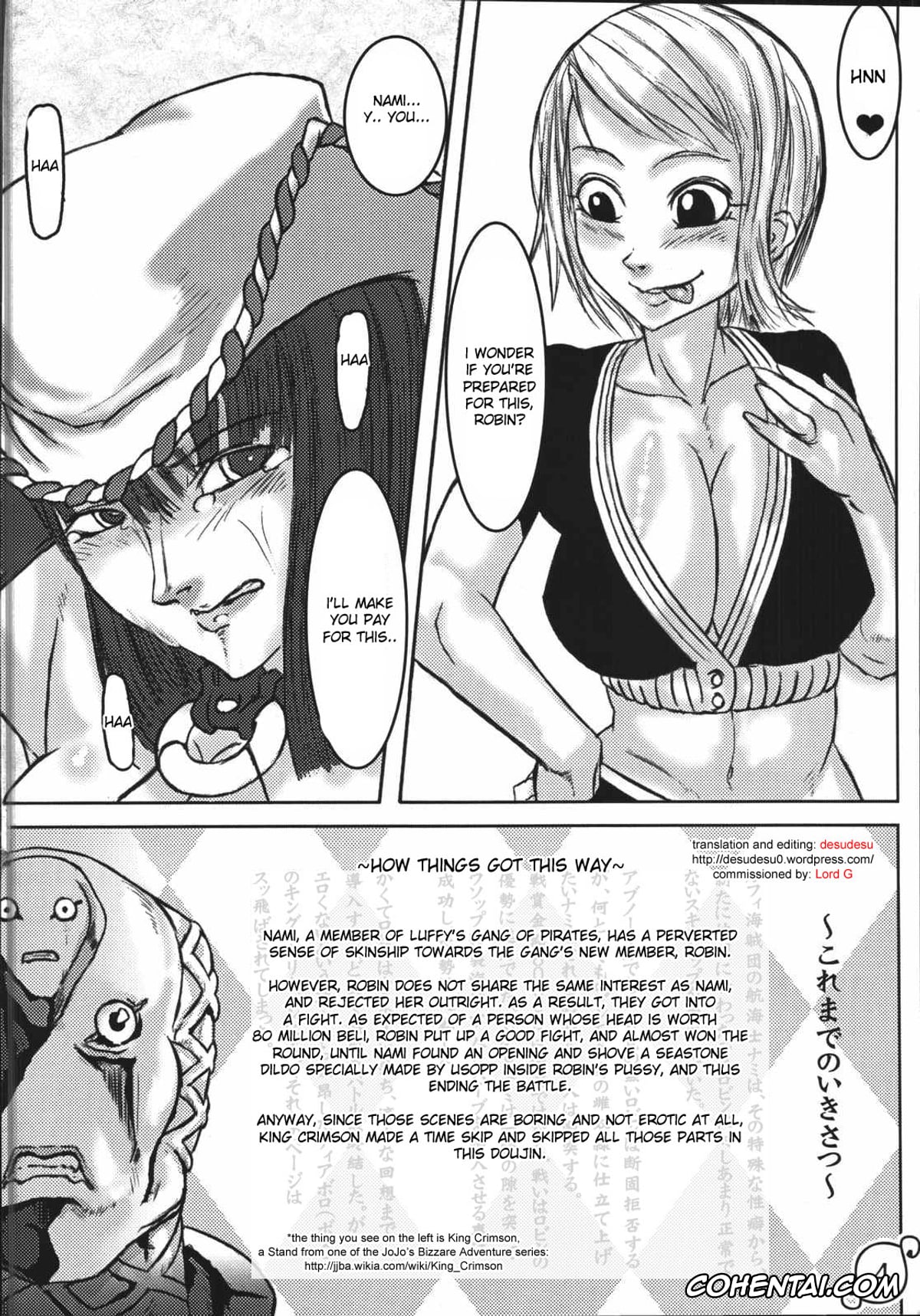 One Piece hentai, Nami hentai, Nico Robin hentai, Mazorobi (One Piece), pagina 3