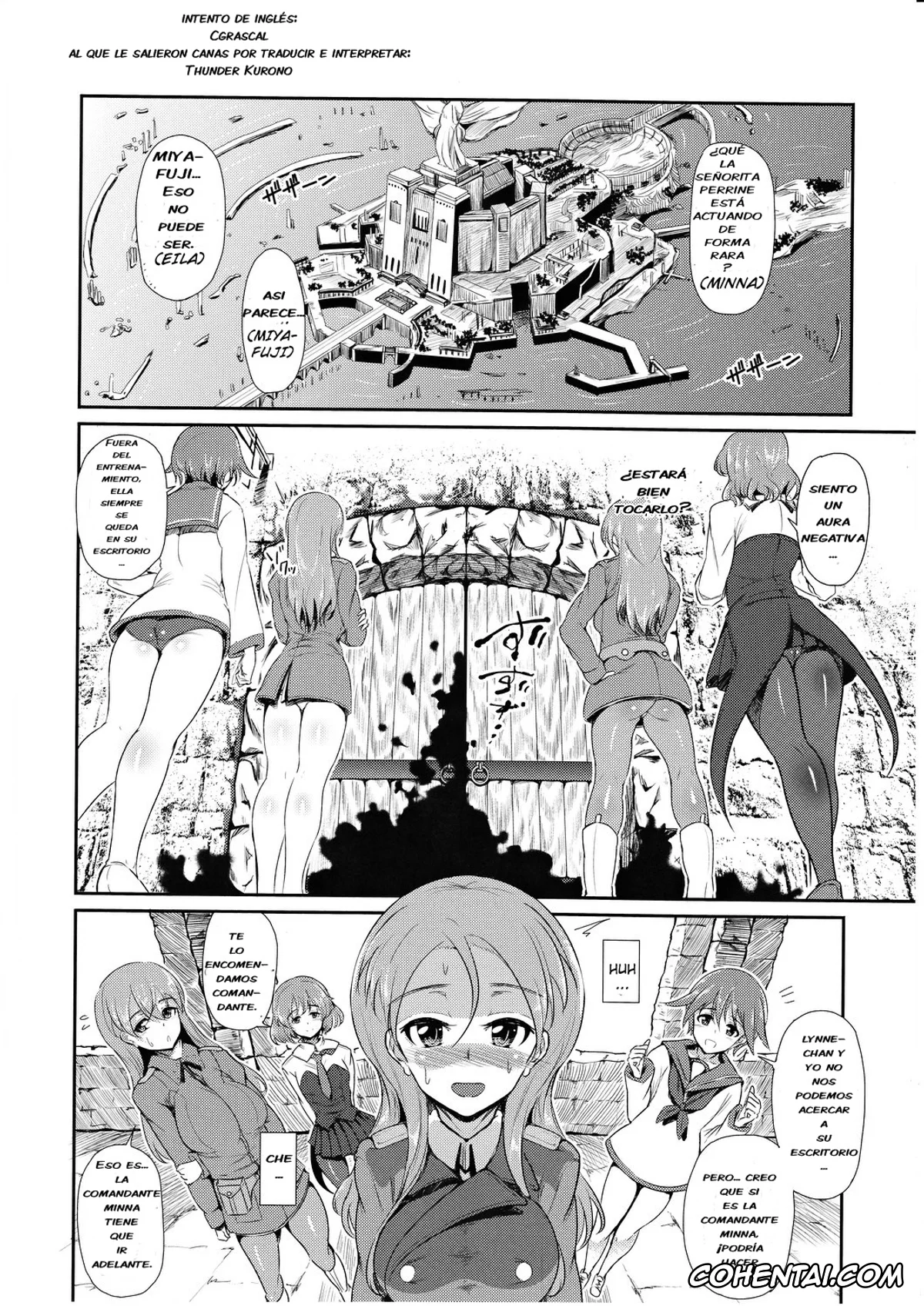 Strike Witches hentai, Charlotte E. Yeager hentai, Gertrud Barkhorn hentai, tabu Perrine no Mousou Katsugeki (Strike Witches), pagina 3
