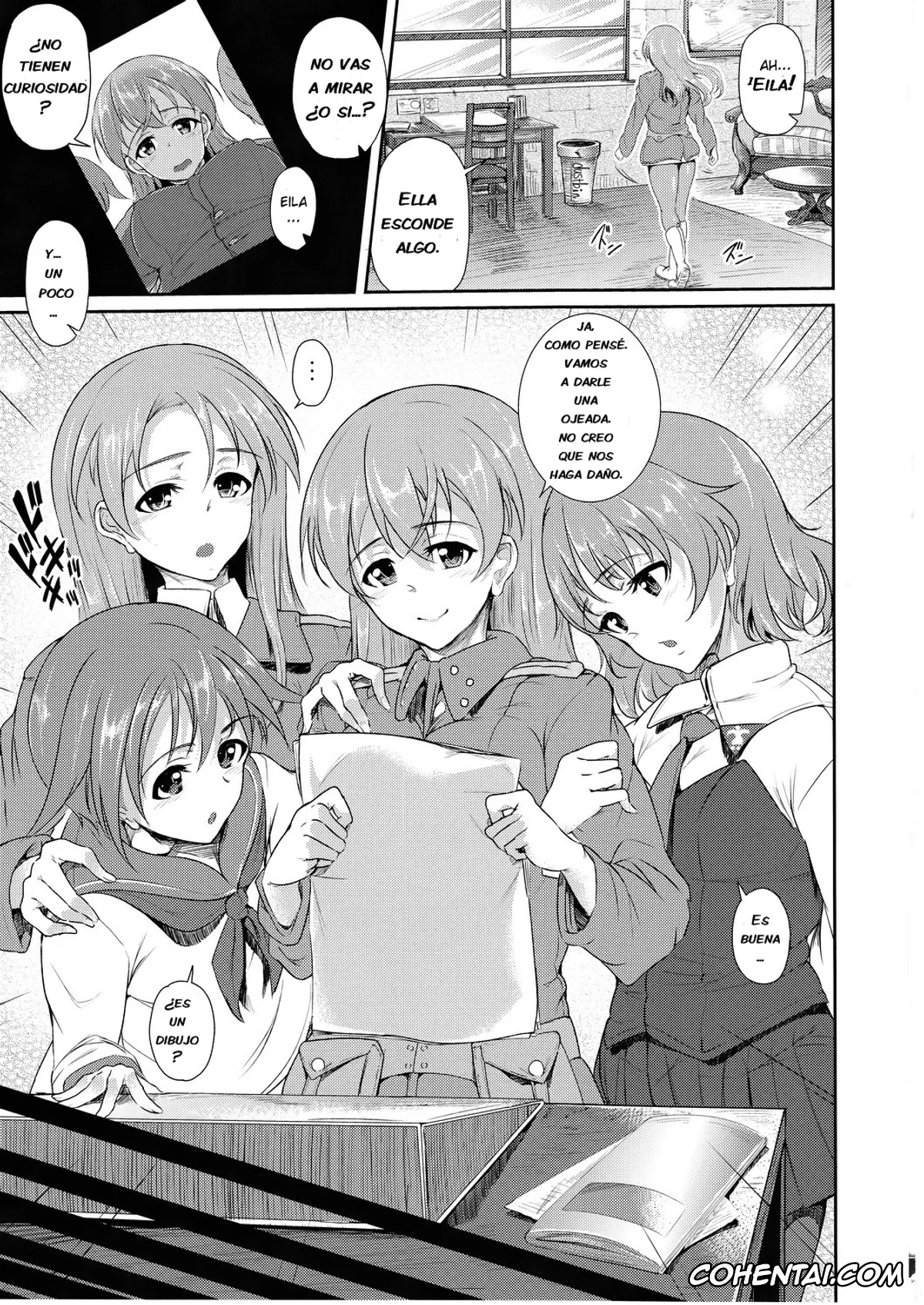 Strike Witches hentai, Charlotte E. Yeager hentai, Gertrud Barkhorn hentai, tabu Perrine no Mousou Katsugeki (Strike Witches), pagina 6