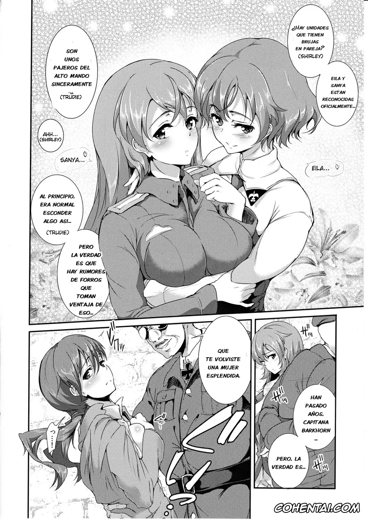Strike Witches hentai, Charlotte E. Yeager hentai, Gertrud Barkhorn hentai, tabu Perrine no Mousou Katsugeki (Strike Witches), pagina 9