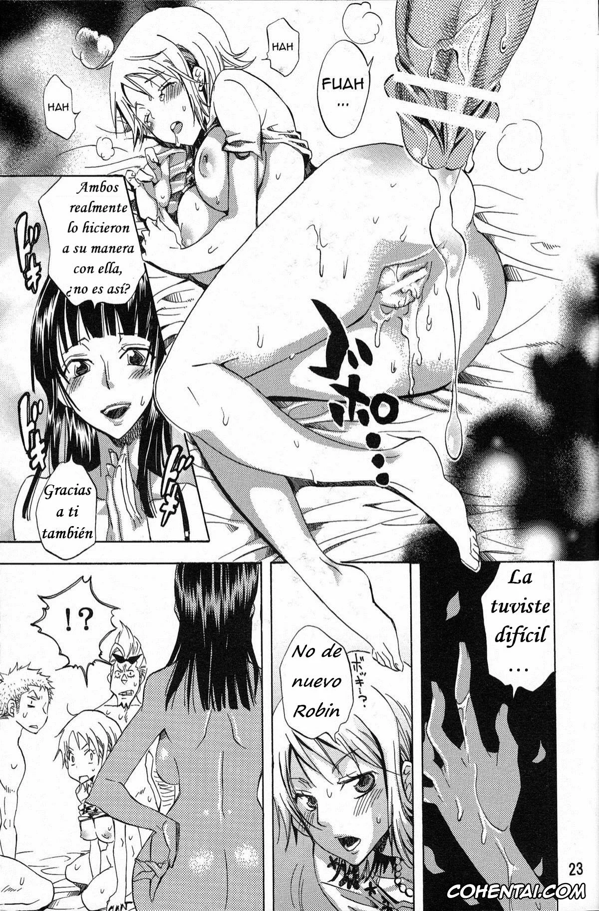 One Piece porno, Franky porno, Nami porno, Nico Robin porno, Roronoa Zoro porno, Yokujou Rensa ~Nami ver.~ (One Piece), pagina 23