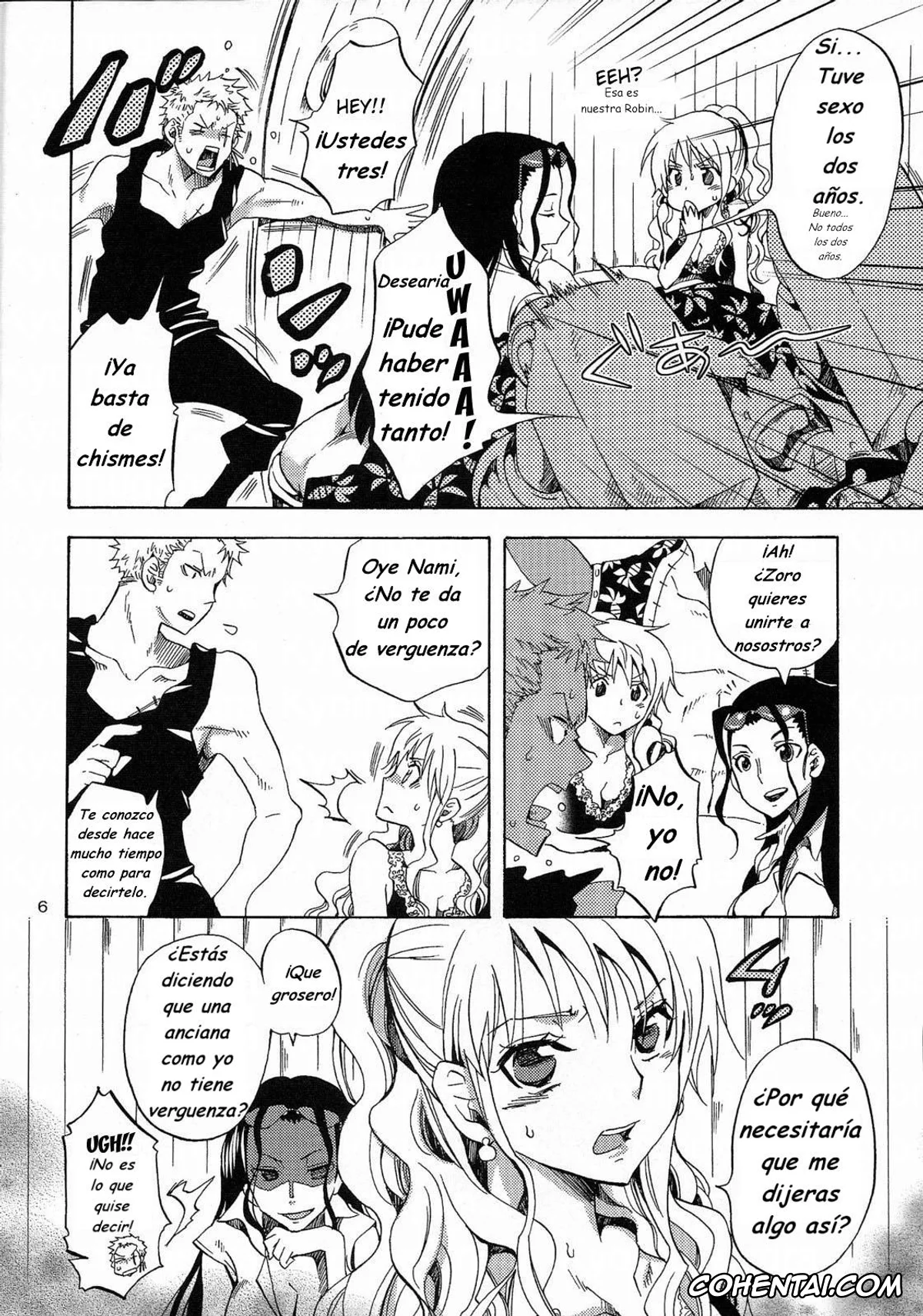 One Piece porno, Nami porno, Roronoa Zoro porno, Kankitsukei Kanojo (One Piece), pagina 5