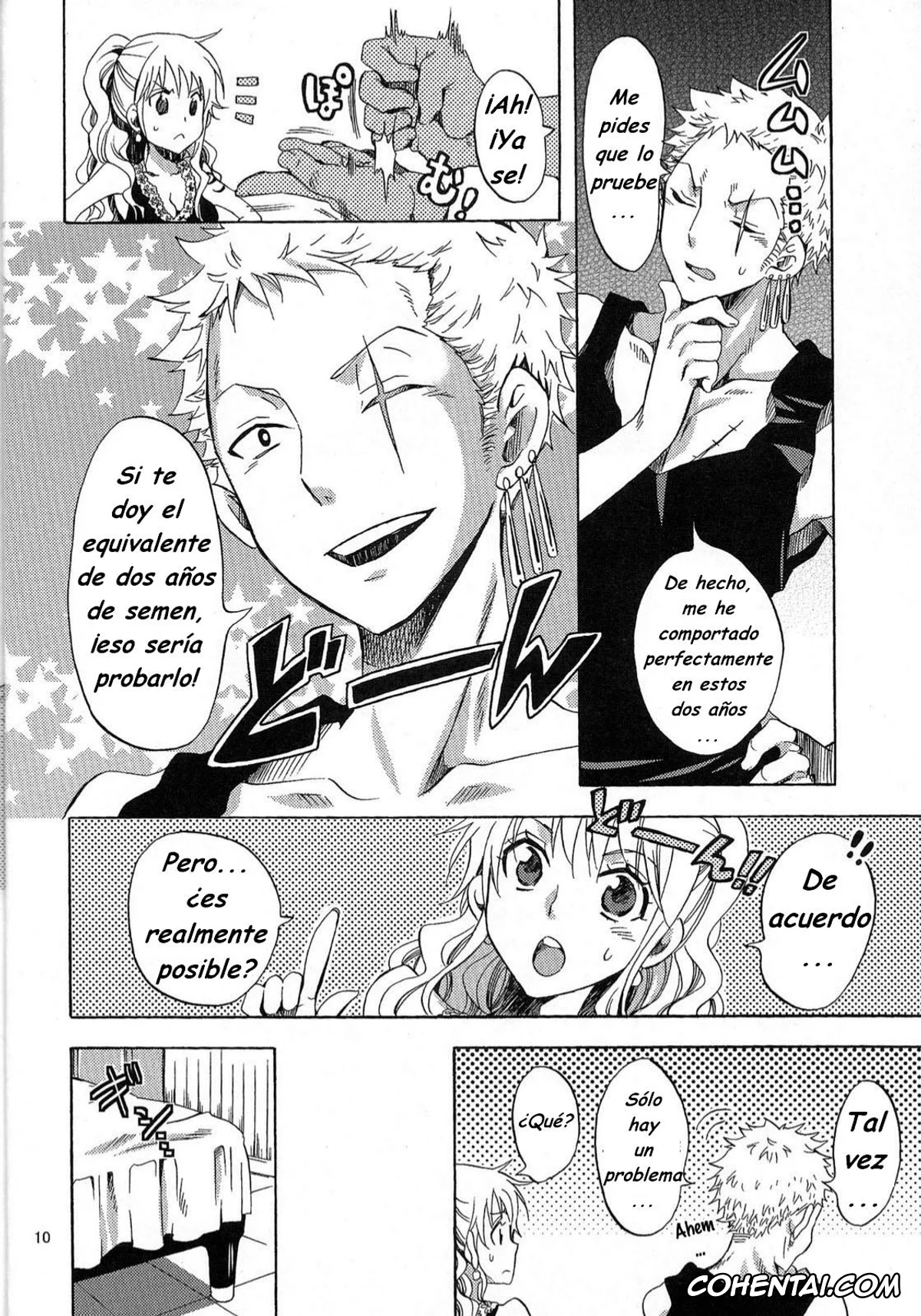 One Piece hentai, Nami hentai, Roronoa Zoro hentai, Kankitsukei Kanojo (One Piece), pagina 9