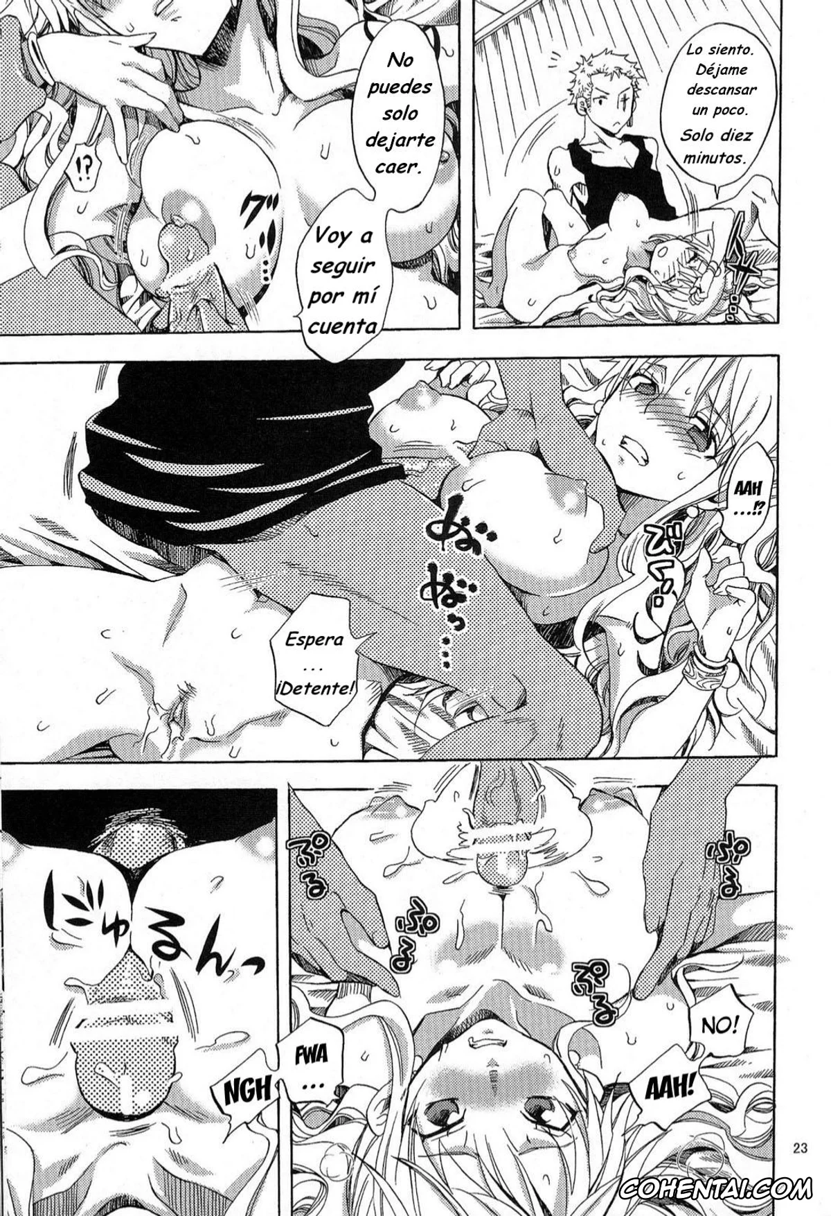 One Piece xxx, Nami xxx, Roronoa Zoro xxx, Kankitsukei Kanojo (One Piece), pagina 22