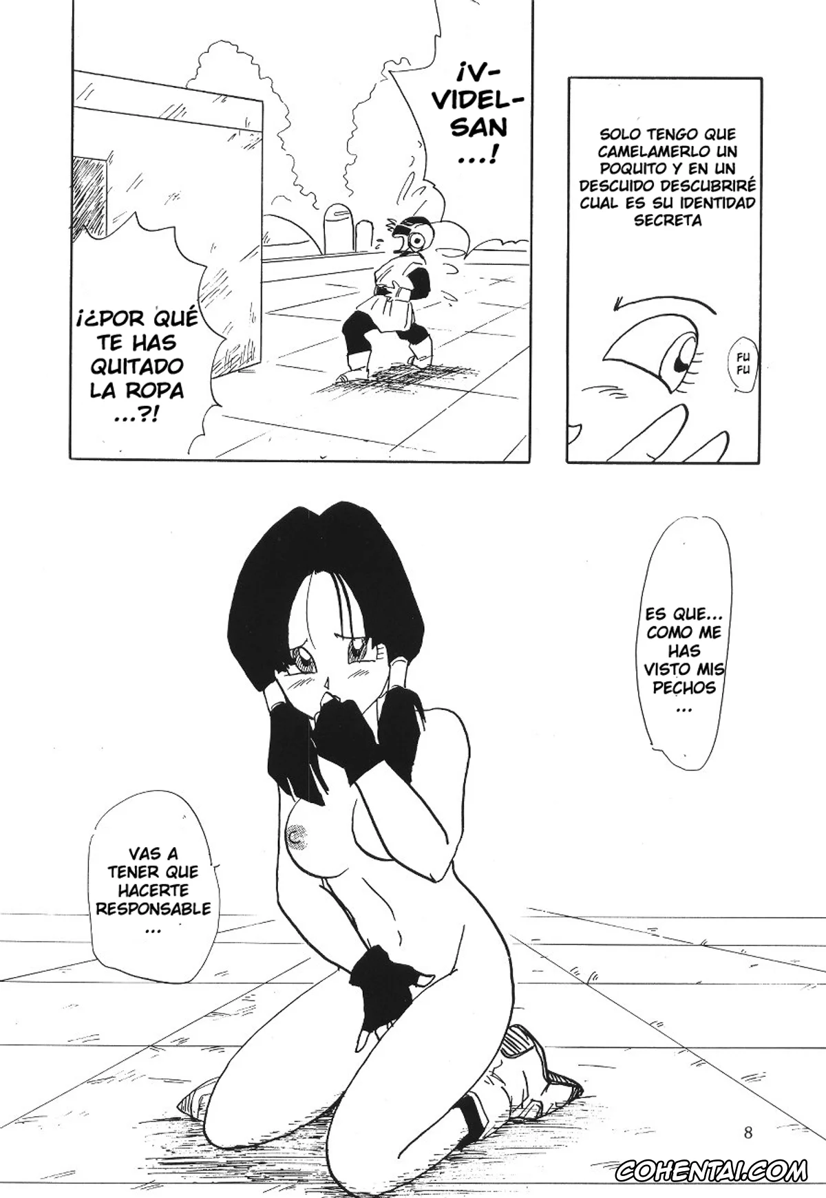 Dragon Ball Z xxx, Son Gohan xxx, Videl xxx, Watashi wa kare no mimoto o akiraka ni shimasu (Dragon Ball Z), pagina 4