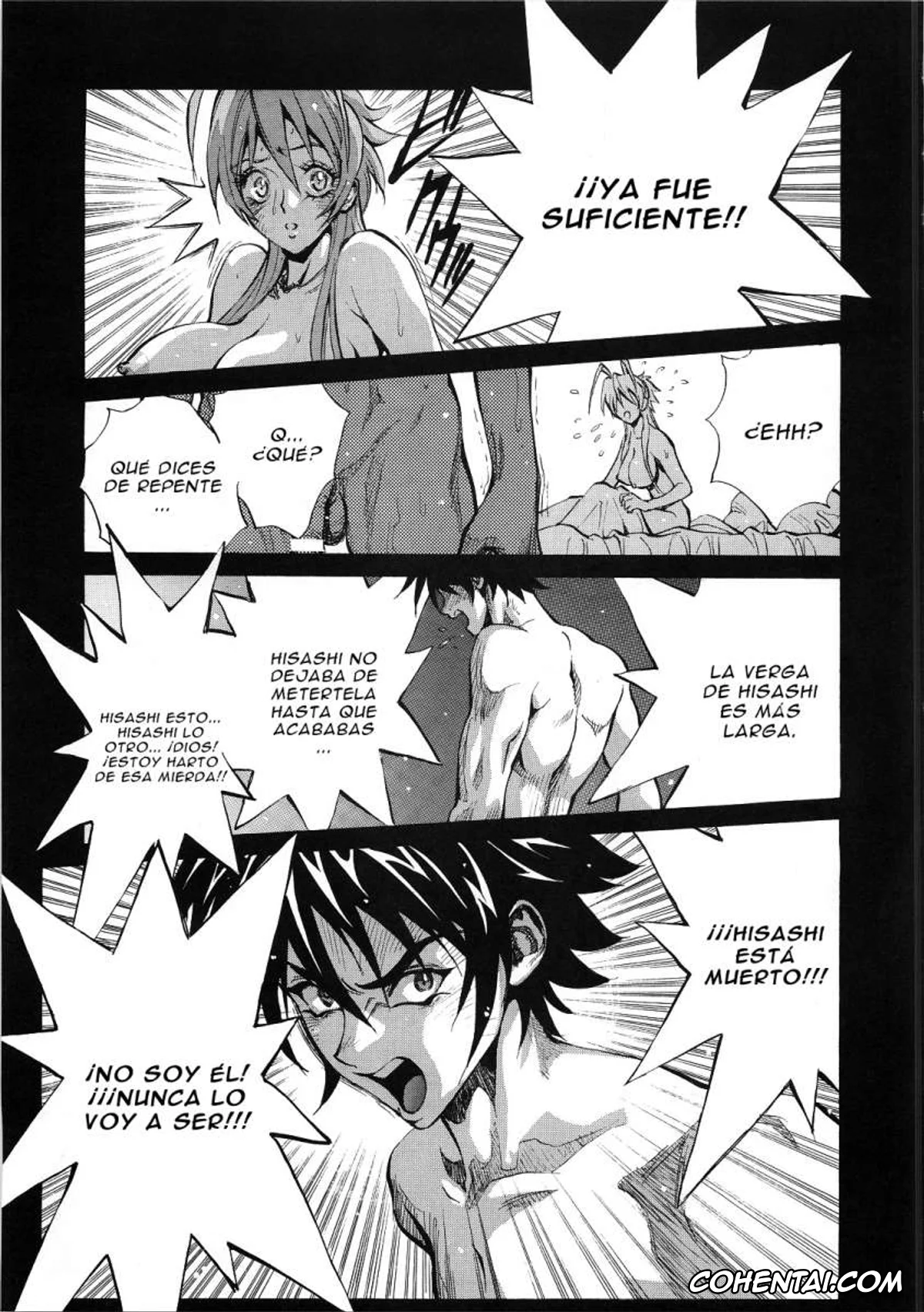 Highschool Of The Dead porno, Rei Miyamoto porno, Saya Takagi porno, Takashi Komuro porno, Saya Rei (Gakuen Mokushiroku Highschool of the Dead), pagina 14
