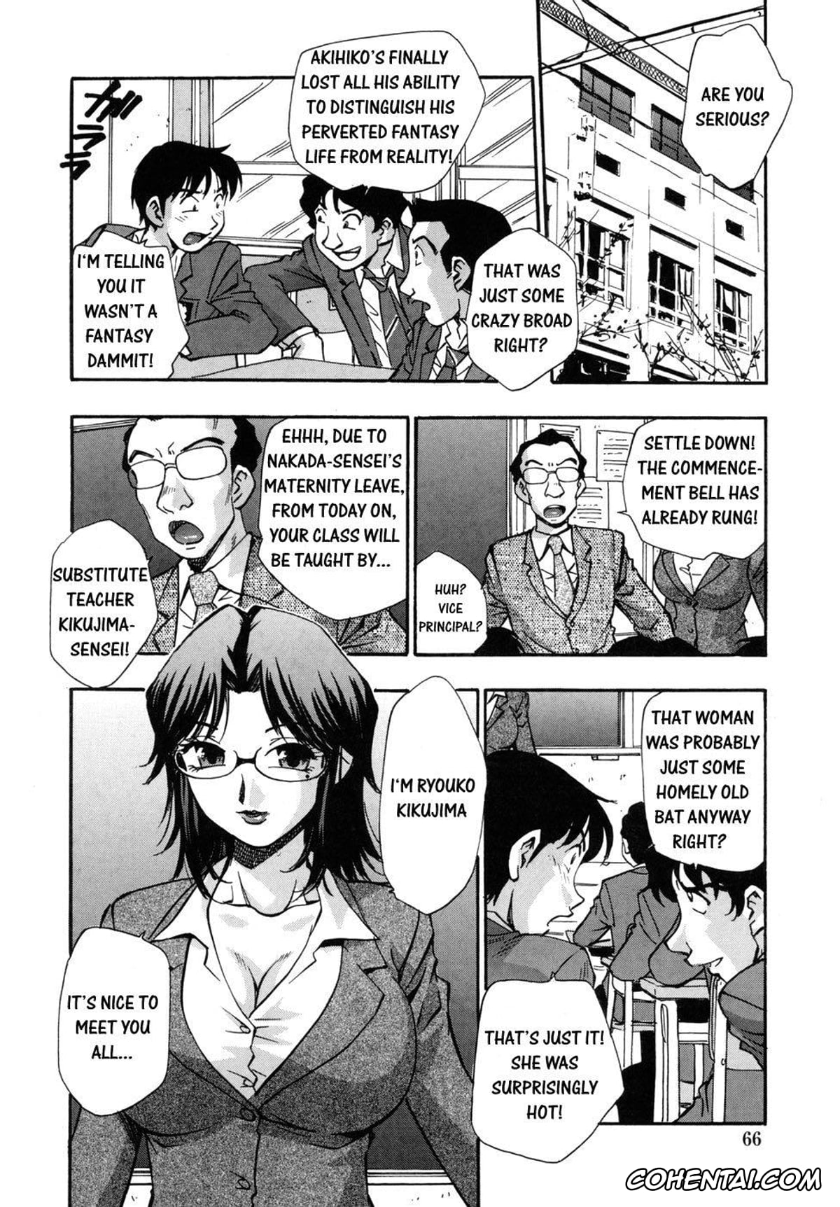 Manga porno, Tankoubon porno, Hounyuu Hyakkei, pagina 68