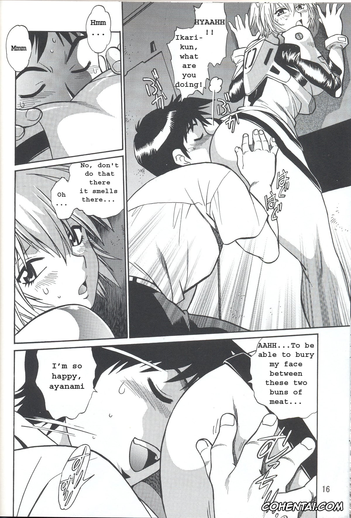 Neon Genesis Evangelion xxx, Rei Ayanami xxx, Shinji Ikari xxx, Plug Suit Fetish Vol. 4 (Neon Genesis Evangelion), pagina 16