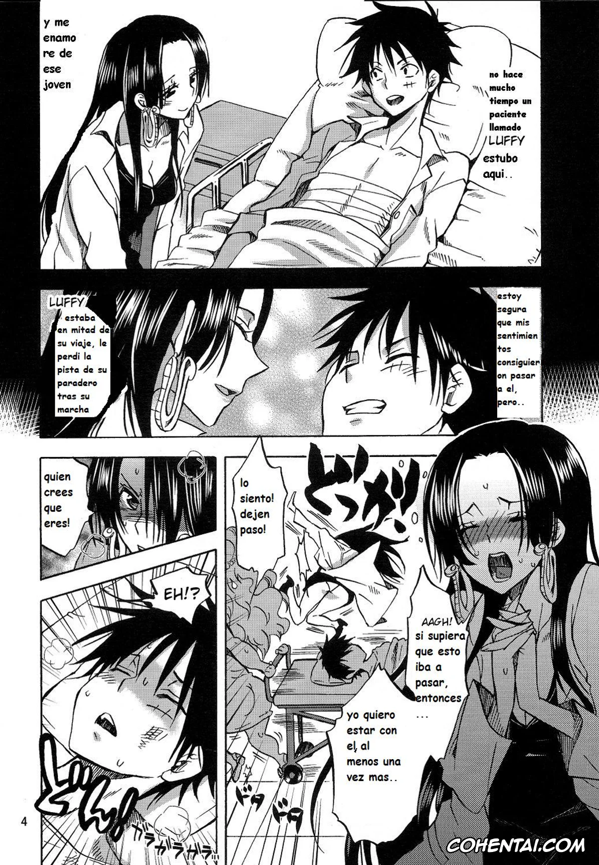 One Piece hentai, Boa Hancock hentai, Monkey D. Luffy hentai, Pirates Hospital (One Piece), pagina 3