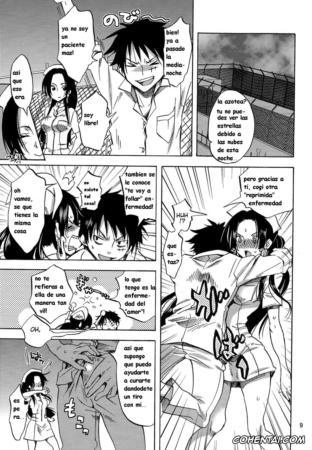 One Piece porno, Boa Hancock porno, Monkey D. Luffy porno, Pirates Hospital (One Piece), pagina 8