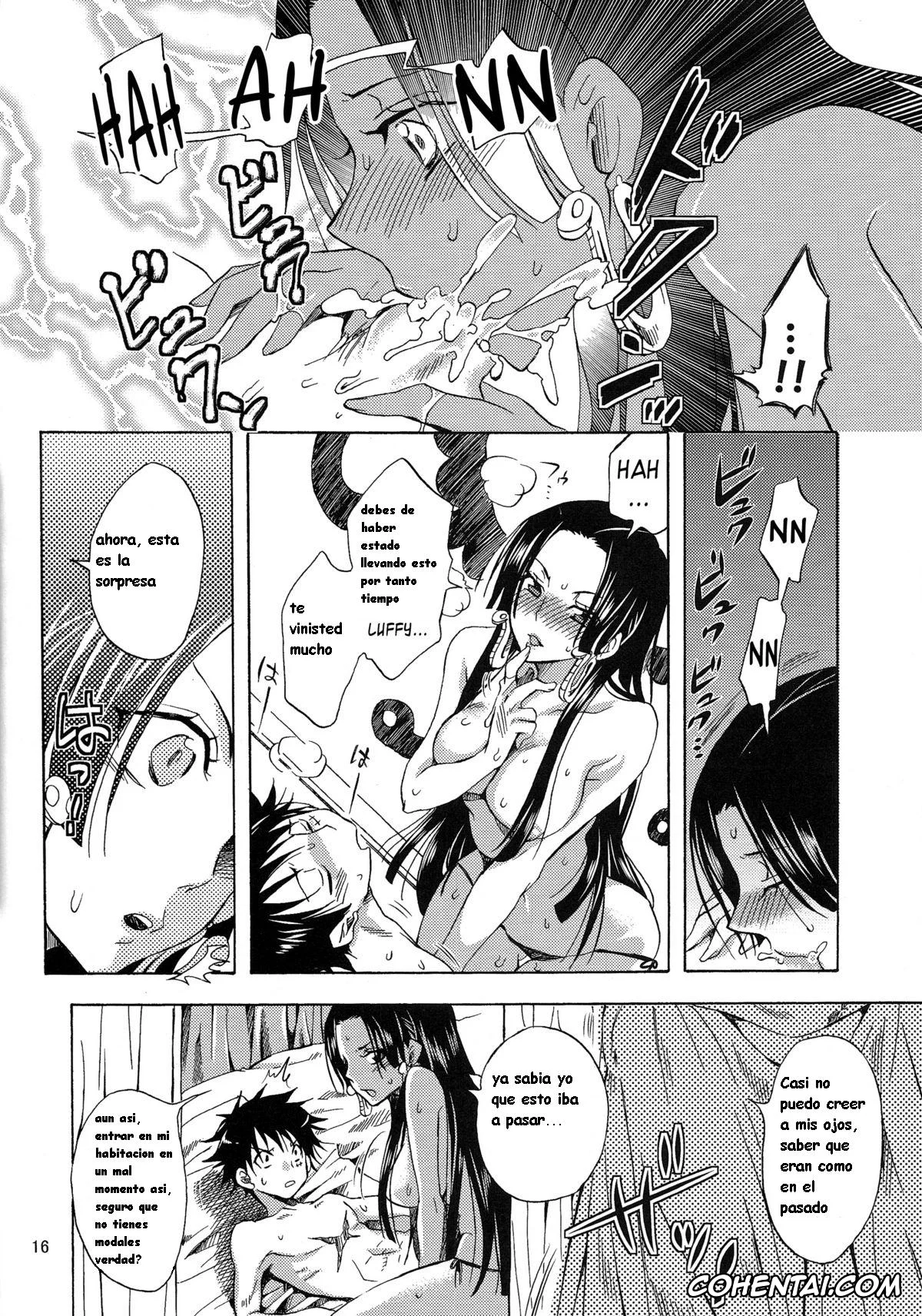 One Piece hentai, Boa Hancock hentai, Monkey D. Luffy hentai, Nyougashima yori Warawa o Todoke ni Mairimasu! (One Piece), pagina 15