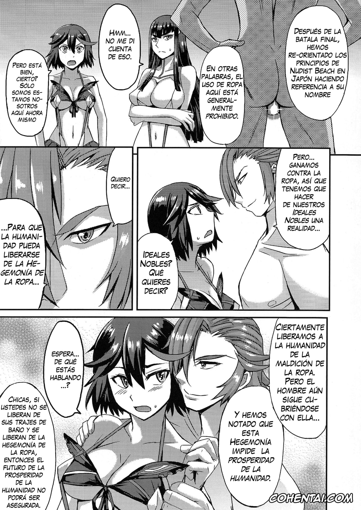 Kill la Kill porno, Aikuro Mikisugi porno, Ryuuko Matoi porno, Satsuki Kiryuuin porno, Tsumugu Kinagase porno, Oh! Girl (Kill la Kill), pagina 5