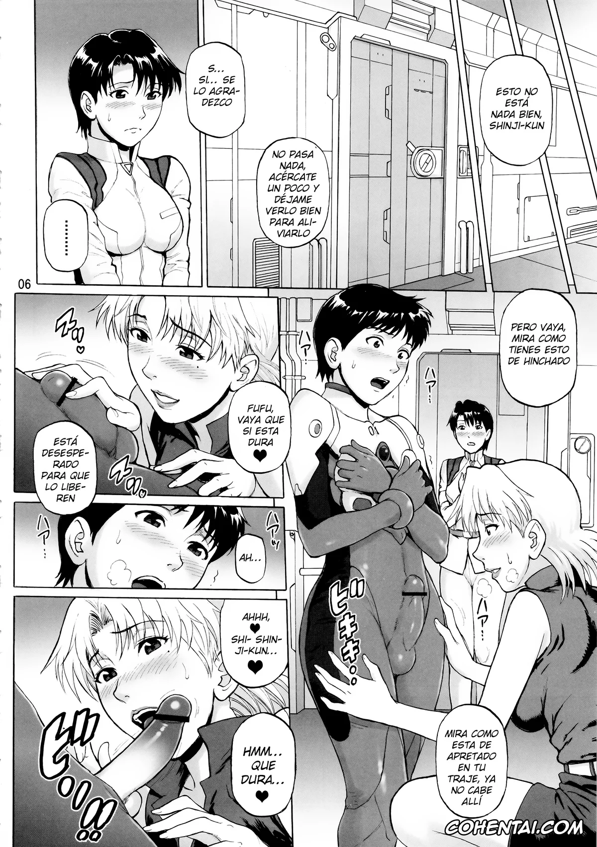 Neon Genesis Evangelion porno, Maya Ibuki porno, Ritsuko Akagi porno, Shinji Ikari porno, Tenkuu Roukaku (Neon Genesis Evangelion), pagina 5