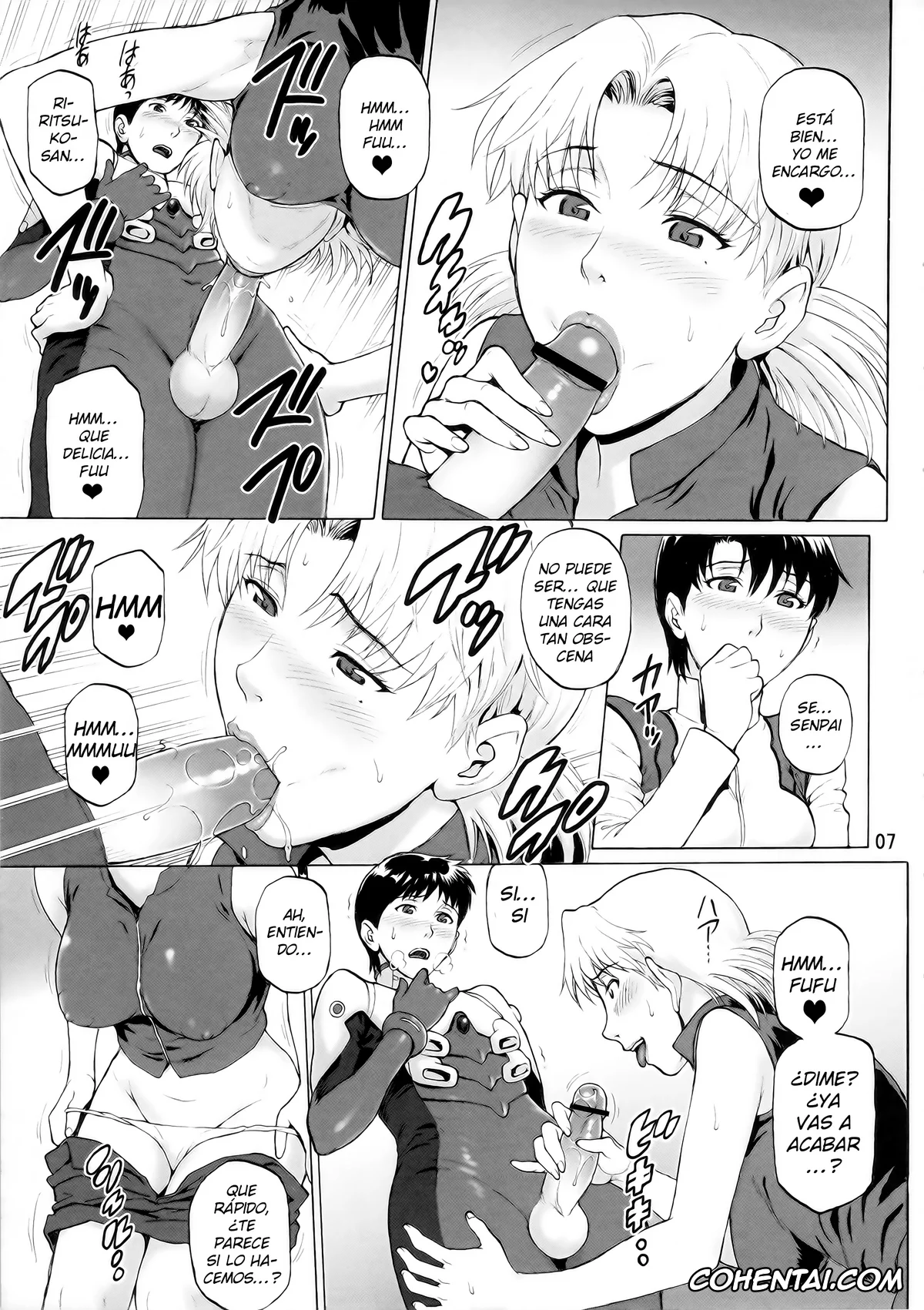 Neon Genesis Evangelion hentai, Maya Ibuki hentai, Ritsuko Akagi hentai, Shinji Ikari hentai, Tenkuu Roukaku (Neon Genesis Evangelion), pagina 6