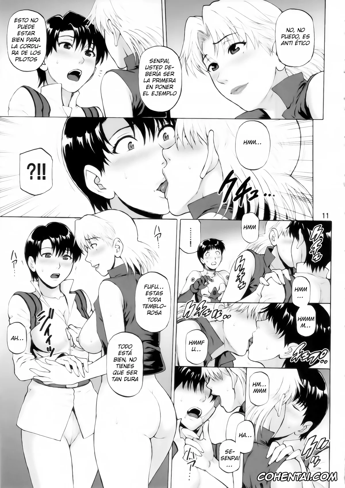Neon Genesis Evangelion xxx, Maya Ibuki xxx, Ritsuko Akagi xxx, Shinji Ikari xxx, Tenkuu Roukaku (Neon Genesis Evangelion), pagina 10